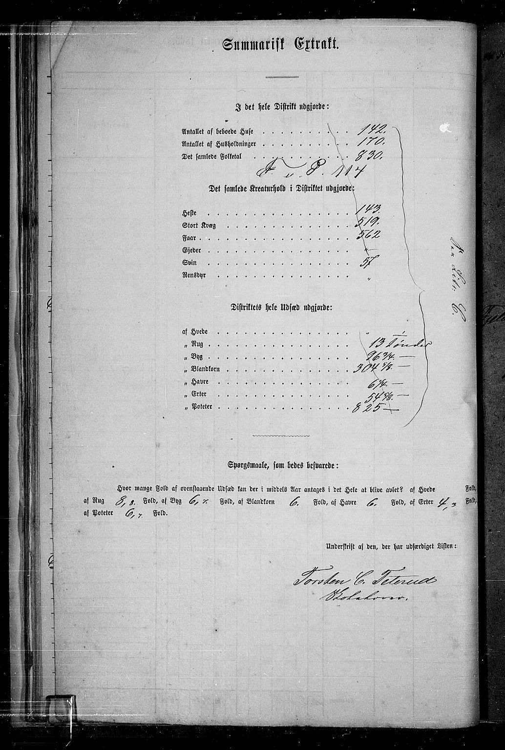 RA, 1865 census for Vestre Toten, 1865, p. 45