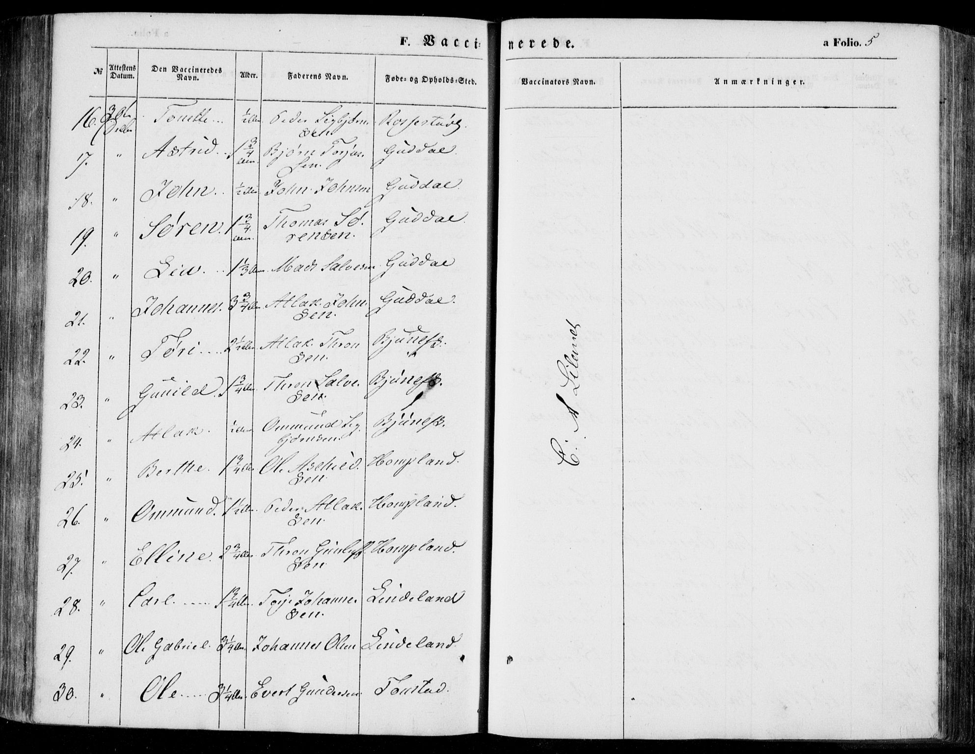 Bakke sokneprestkontor, AV/SAK-1111-0002/F/Fa/Faa/L0005: Parish register (official) no. A 5, 1847-1855, p. 5