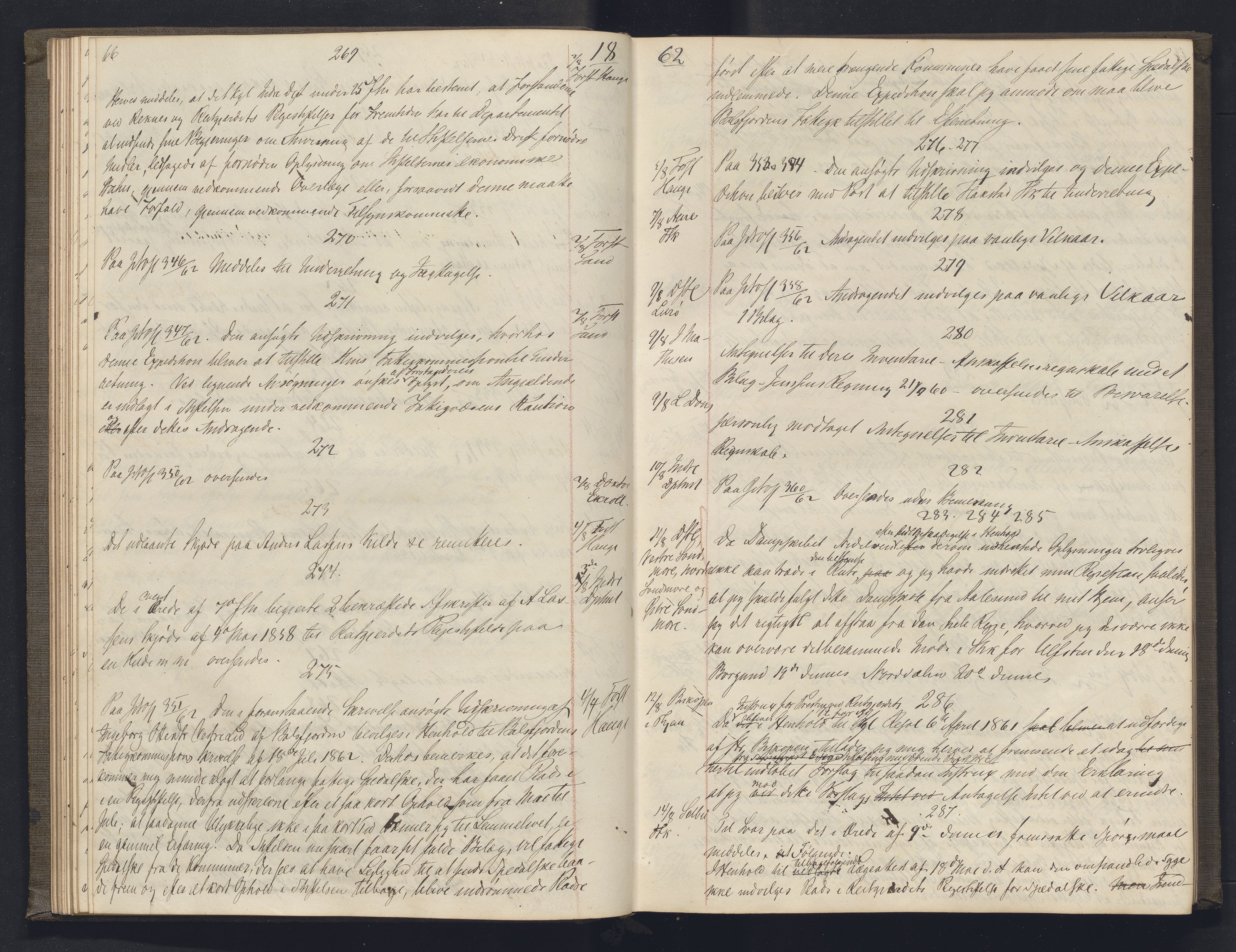 Lepraarkiver - Overlegen for den spedalske sykdom, AV/SAB-A-61001/B.b/L0003: Kopibok, 1862-1865, p. 66-67
