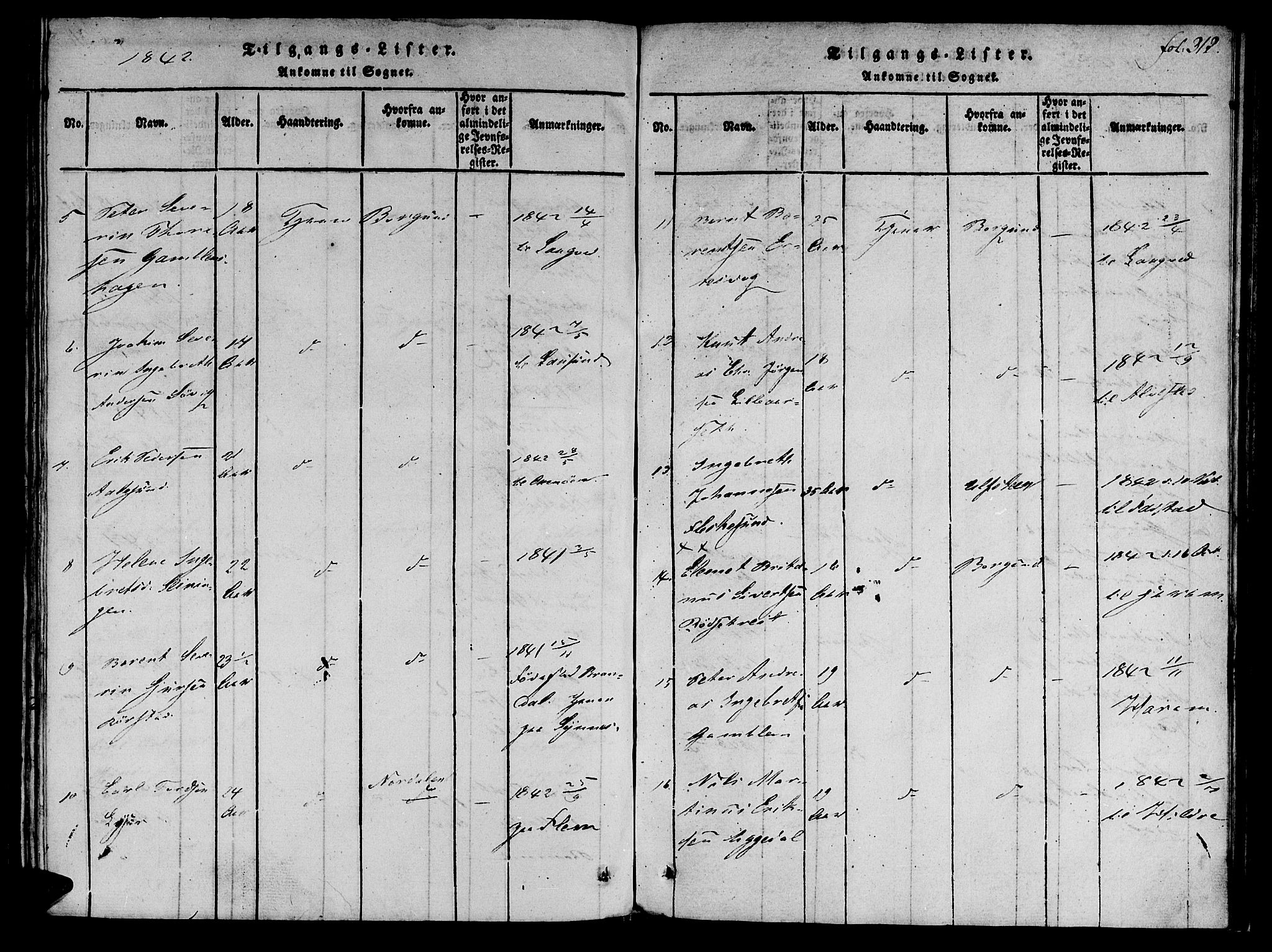 Ministerialprotokoller, klokkerbøker og fødselsregistre - Møre og Romsdal, SAT/A-1454/536/L0495: Parish register (official) no. 536A04, 1818-1847, p. 312