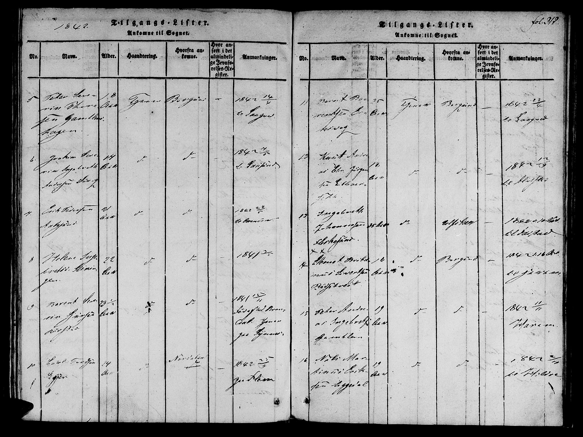 Ministerialprotokoller, klokkerbøker og fødselsregistre - Møre og Romsdal, AV/SAT-A-1454/536/L0495: Parish register (official) no. 536A04, 1818-1847, p. 312