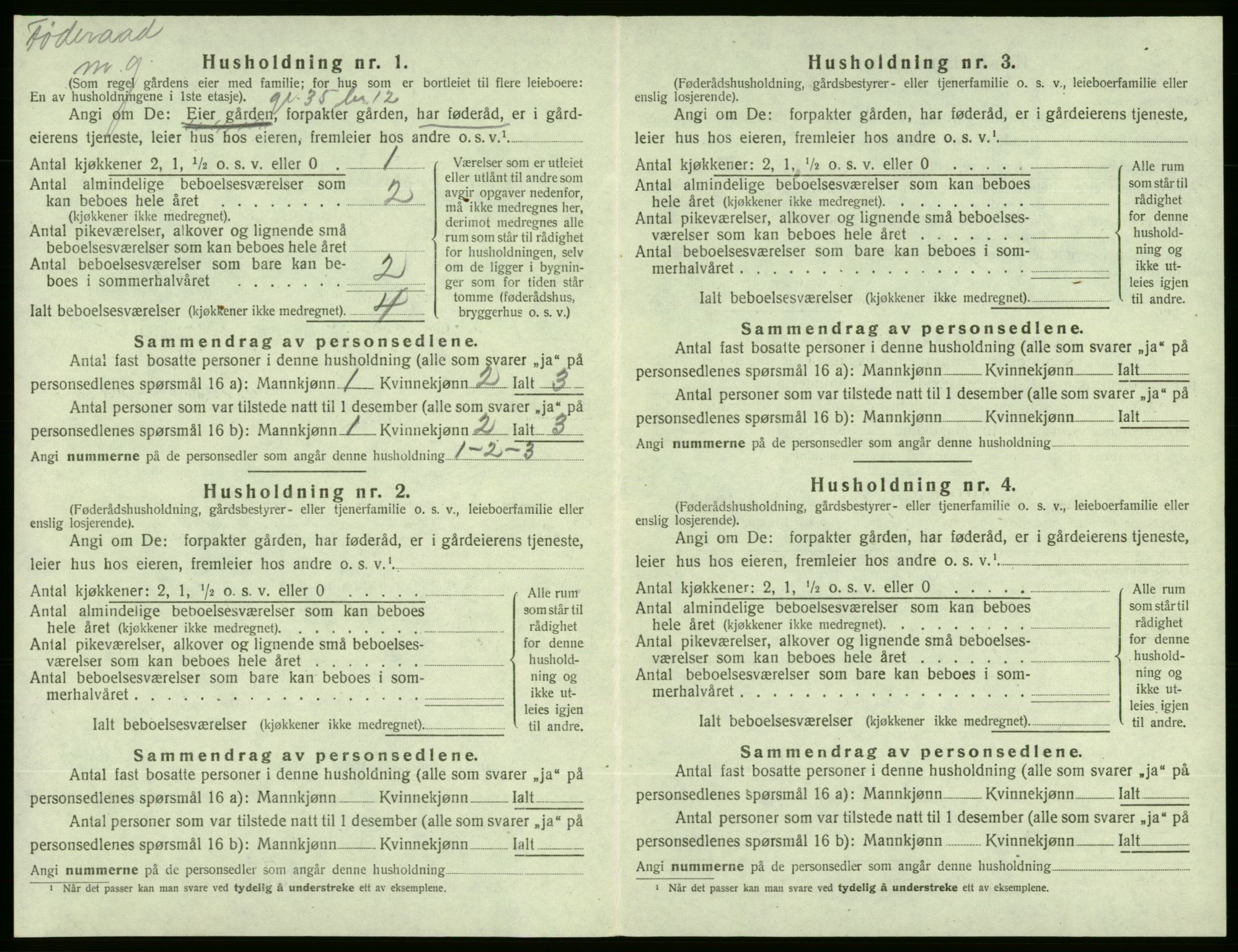 SAB, 1920 census for Etne, 1920, p. 193