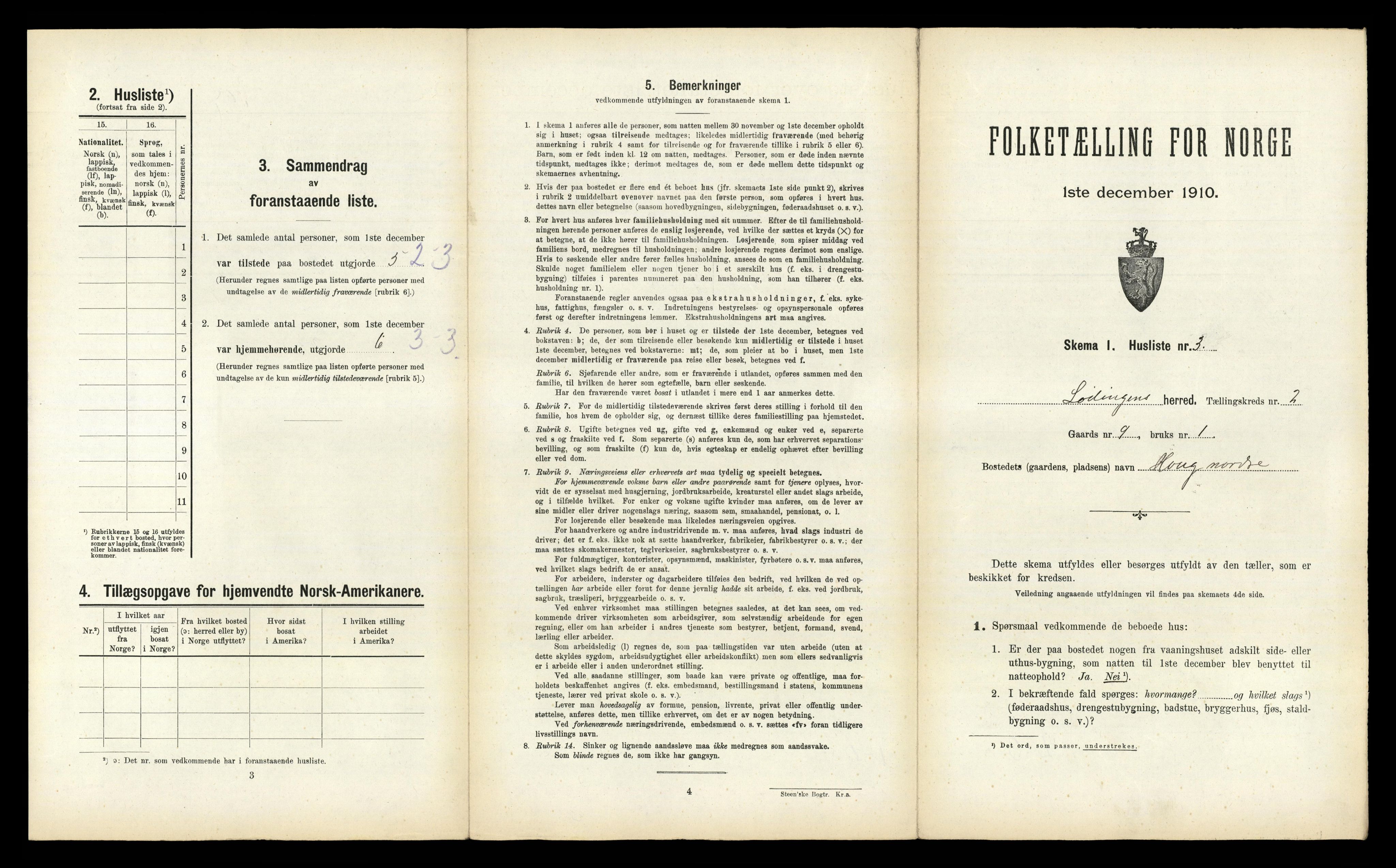 RA, 1910 census for Lødingen, 1910, p. 155
