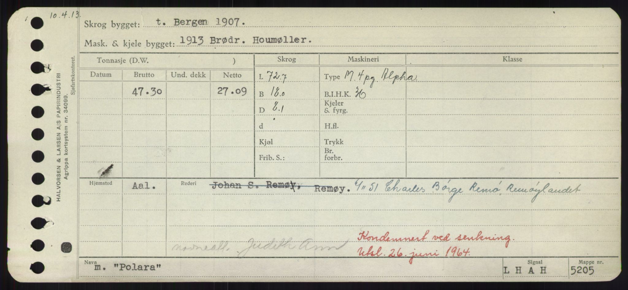 Sjøfartsdirektoratet med forløpere, Skipsmålingen, AV/RA-S-1627/H/Hd/L0029: Fartøy, P, p. 333