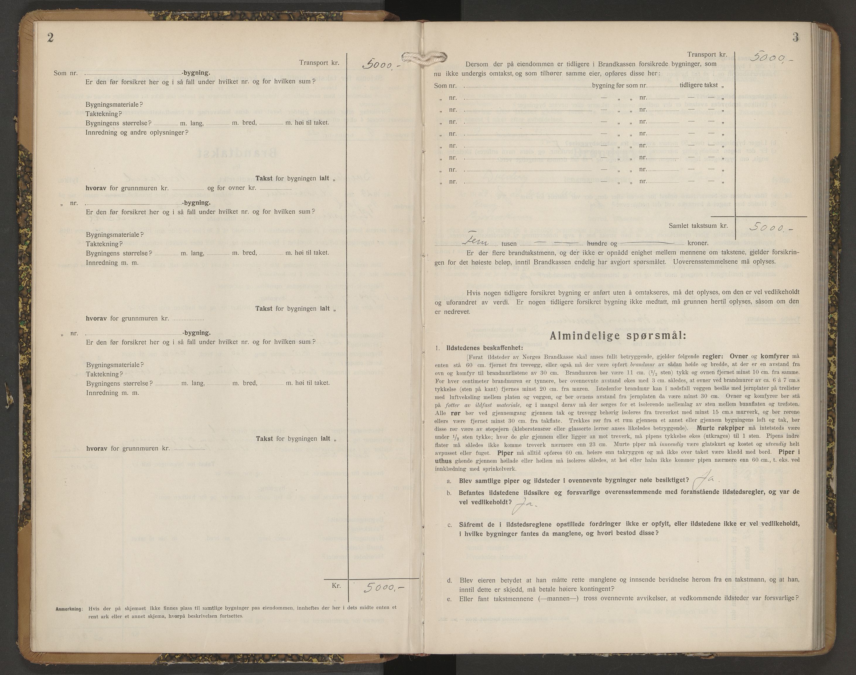 Andøy lensmannskontor, AV/SAT-A-1187/1/O/Oa/L0007: Branntakstprotokoll, 1929-1934