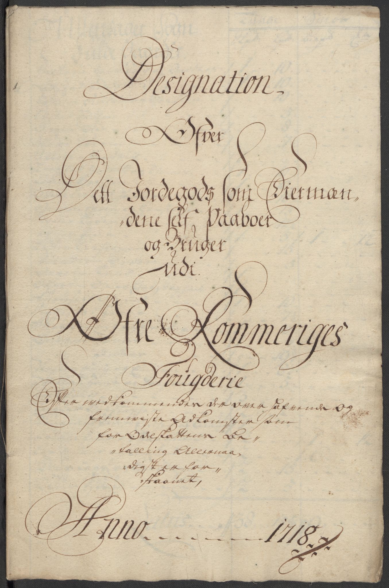 Rentekammeret inntil 1814, Reviderte regnskaper, Fogderegnskap, RA/EA-4092/R12/L0727: Fogderegnskap Øvre Romerike, 1718, p. 116