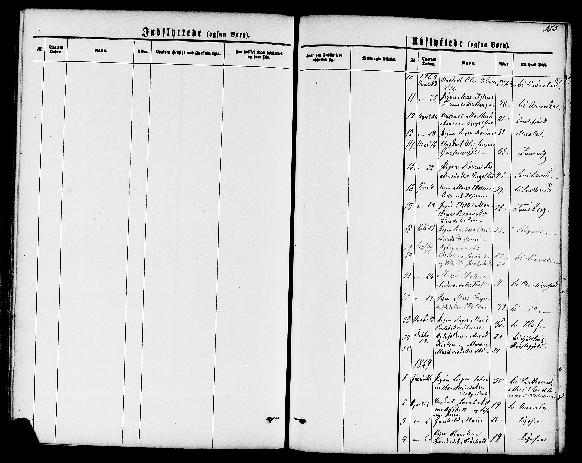 Lardal kirkebøker, AV/SAKO-A-350/F/Fa/L0007: Parish register (official) no. I 7, 1861-1880, p. 383