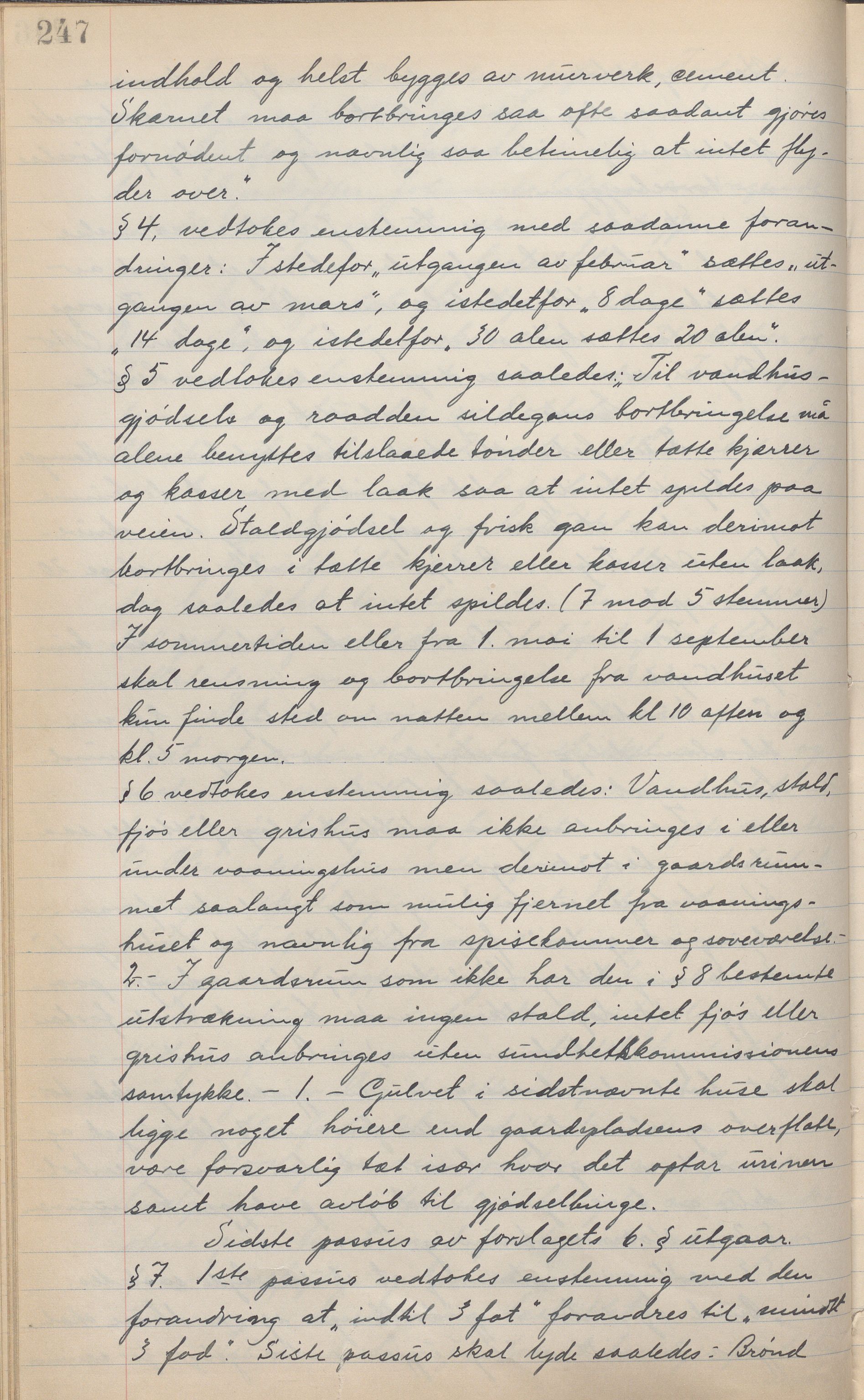 Haugesund kommune - Formannskapet, IKAR/X-0001/A/L0002: Transkribert møtebok, 1855-1874, p. 247