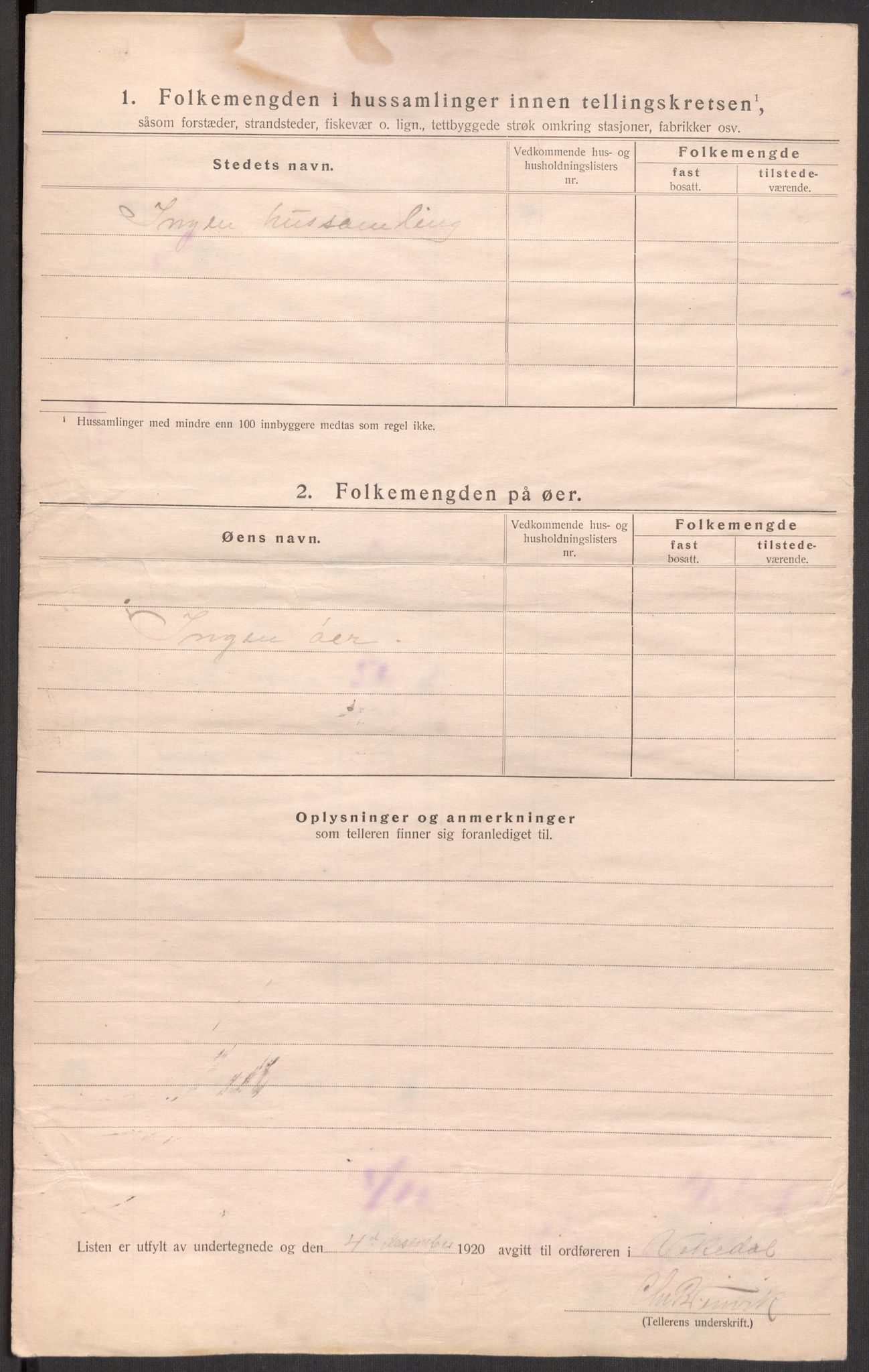 SAST, 1920 census for Vikedal, 1920, p. 65