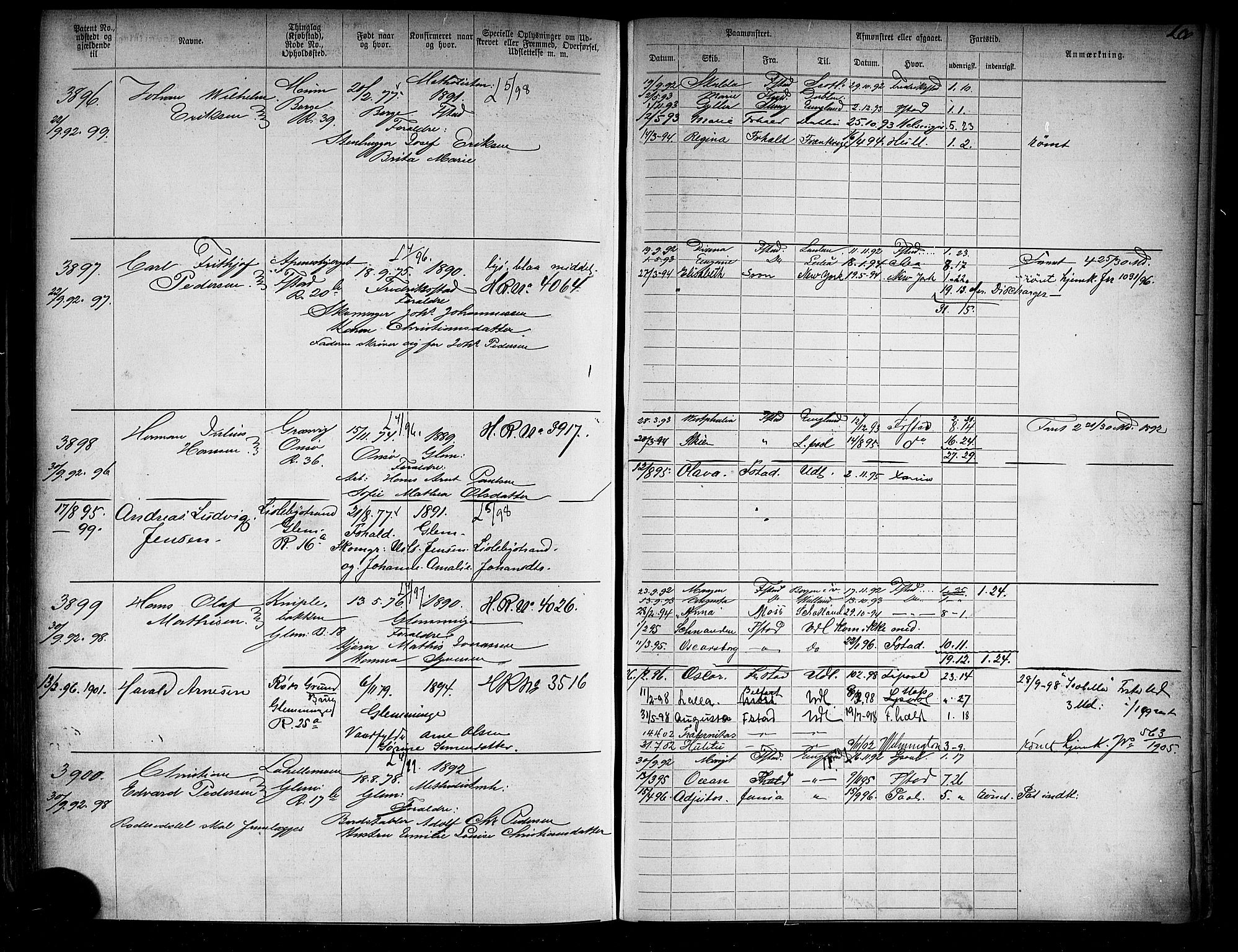 Fredrikstad mønstringskontor, AV/SAO-A-10569b/F/Fc/Fca/L0005: Annotasjonsrulle, 1884-1899, p. 518