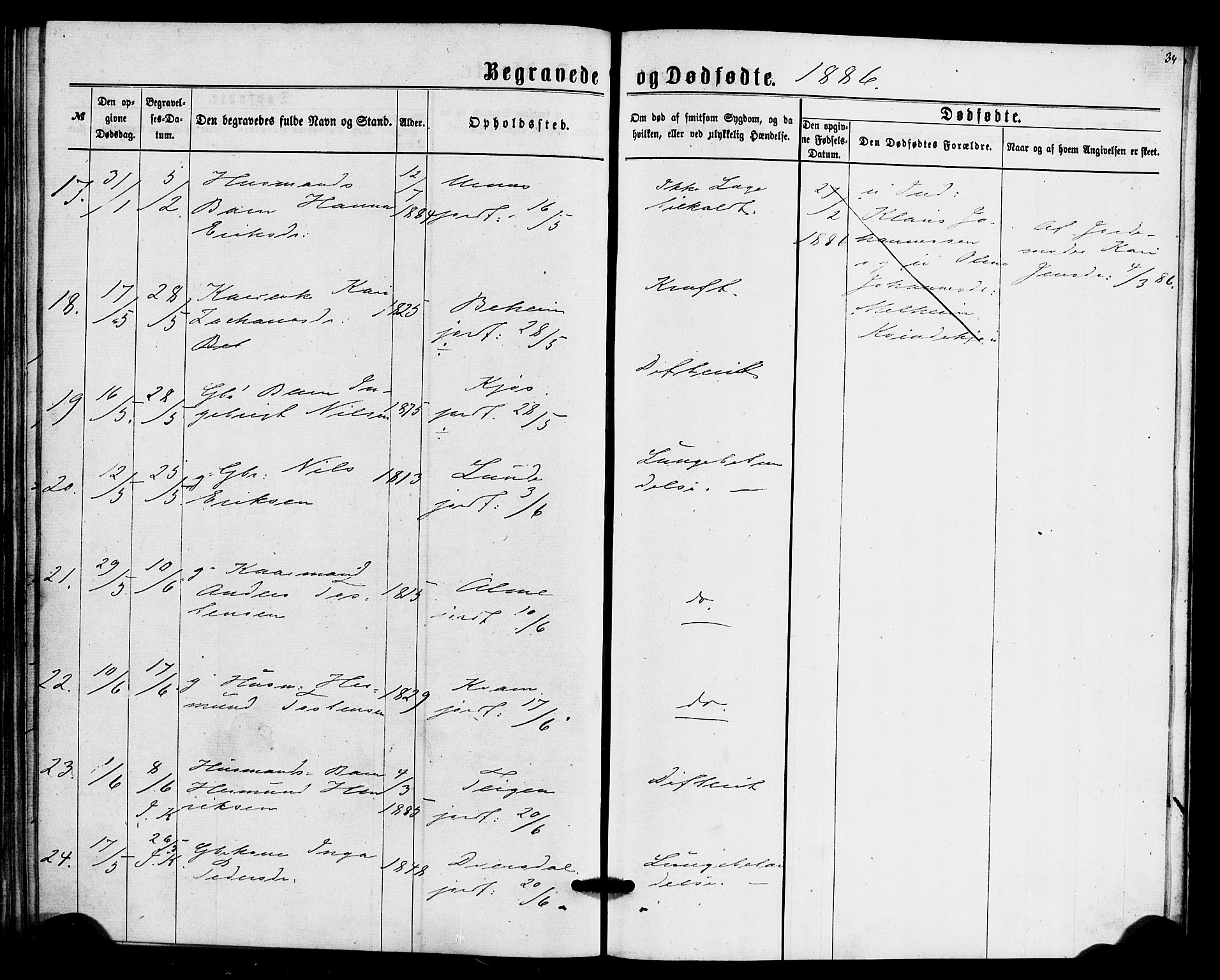 Hafslo sokneprestembete, SAB/A-80301/H/Haa/Haaa/L0014: Parish register (official) no. A 14, 1877-1886, p. 34