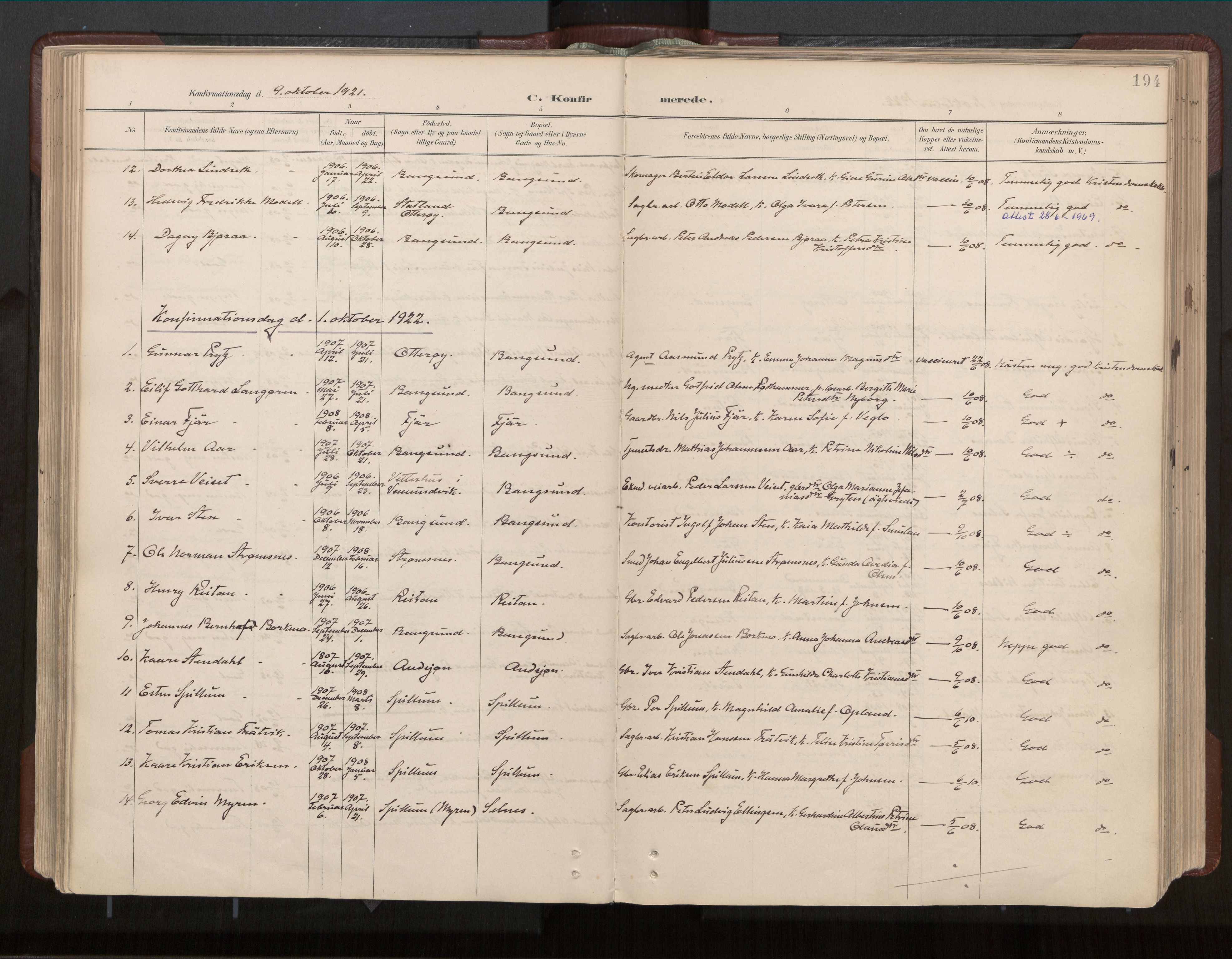 Ministerialprotokoller, klokkerbøker og fødselsregistre - Nord-Trøndelag, SAT/A-1458/770/L0589: Parish register (official) no. 770A03, 1887-1929, p. 194
