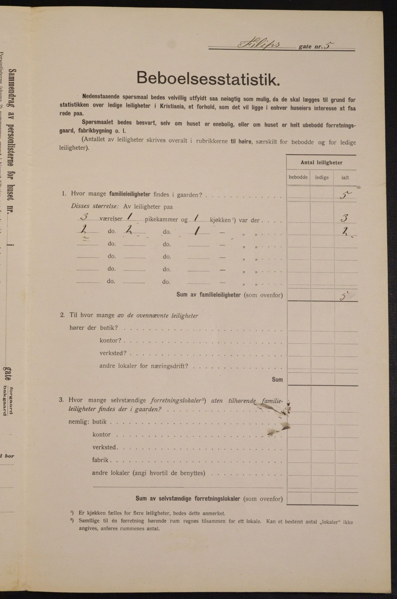 OBA, Municipal Census 1913 for Kristiania, 1913, p. 24358