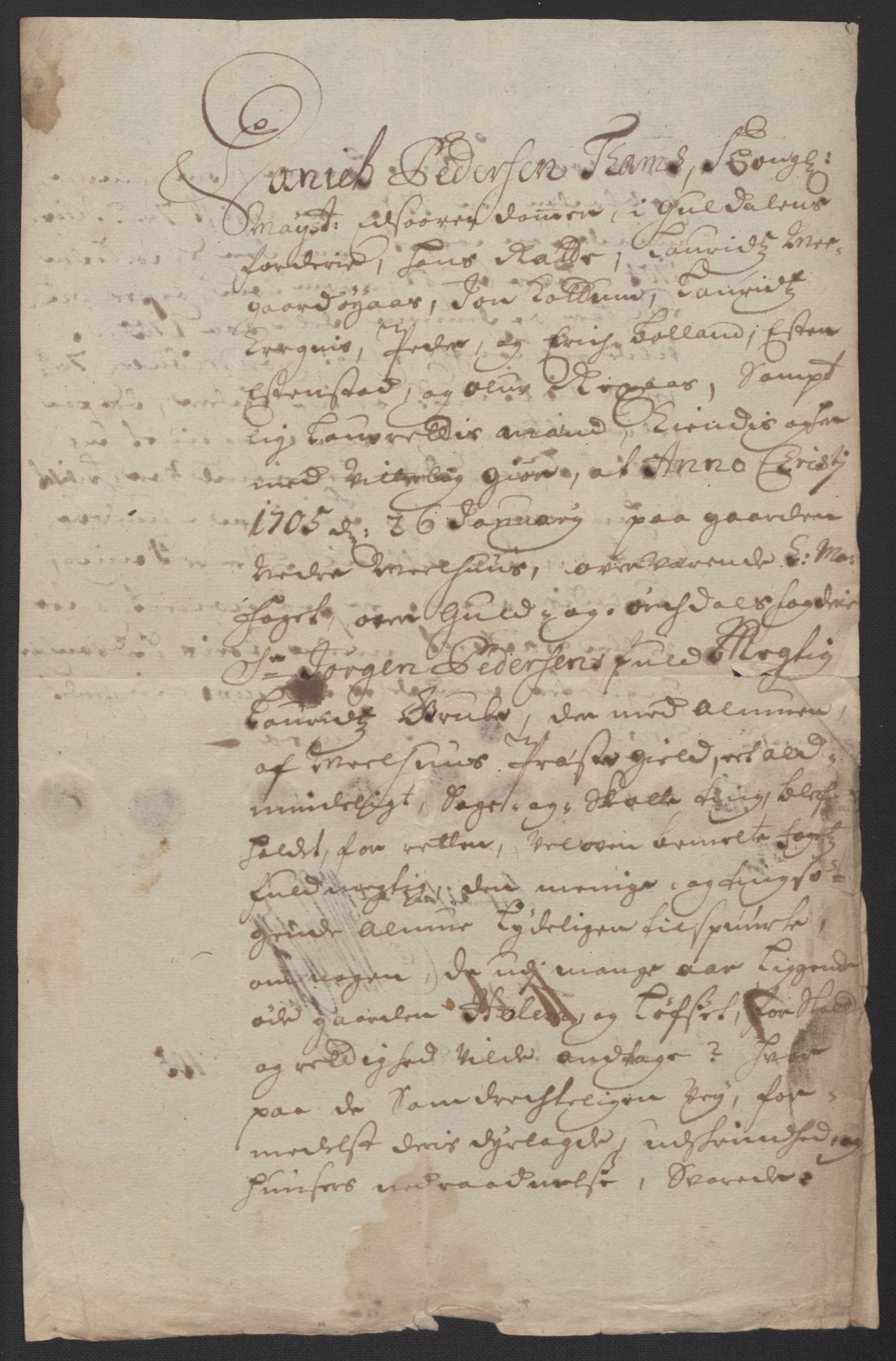Rentekammeret inntil 1814, Reviderte regnskaper, Fogderegnskap, RA/EA-4092/R60/L3955: Fogderegnskap Orkdal og Gauldal, 1705, p. 443