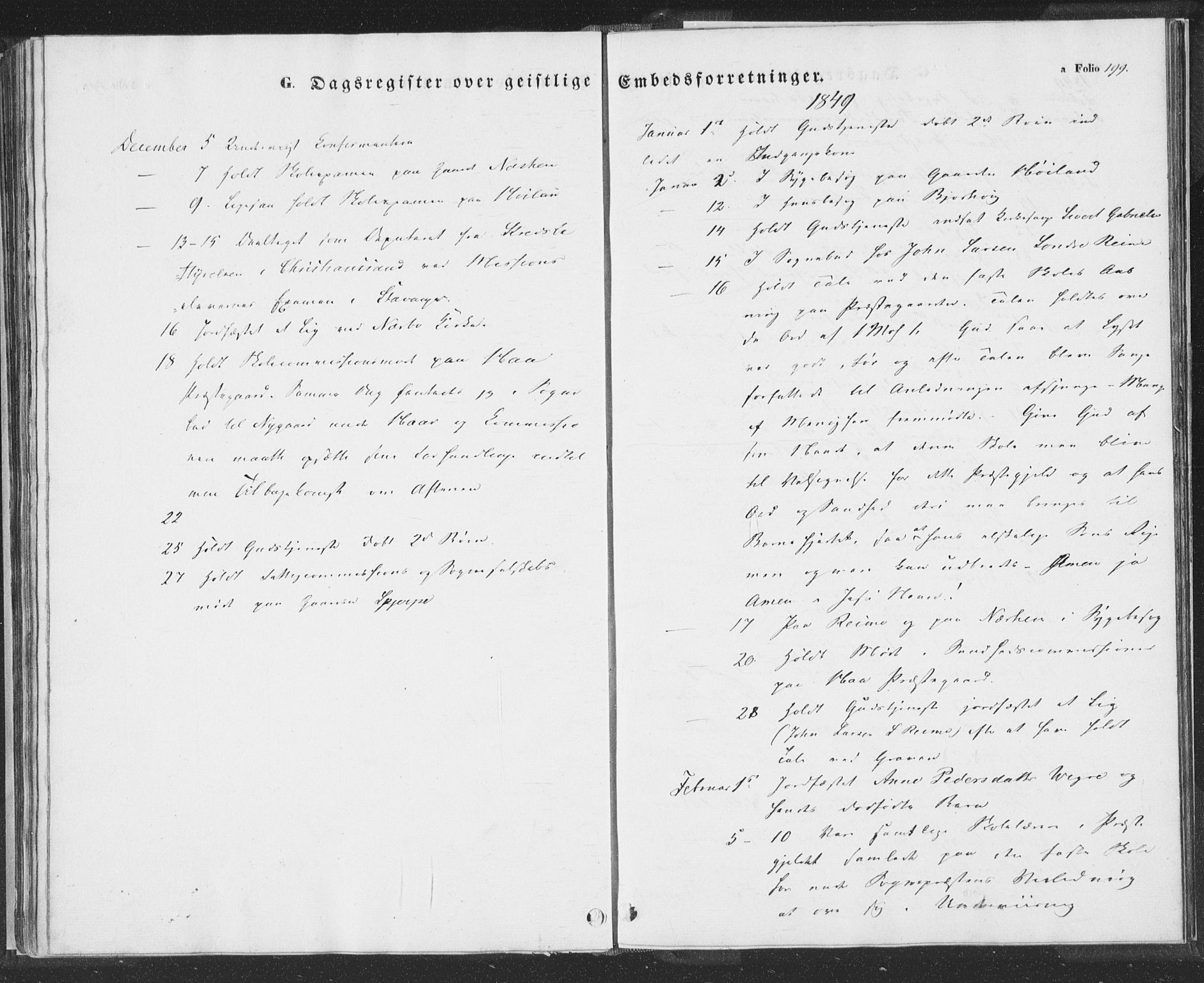 Hå sokneprestkontor, AV/SAST-A-101801/001/30BA/L0006: Parish register (official) no. A 5, 1842-1853, p. 199