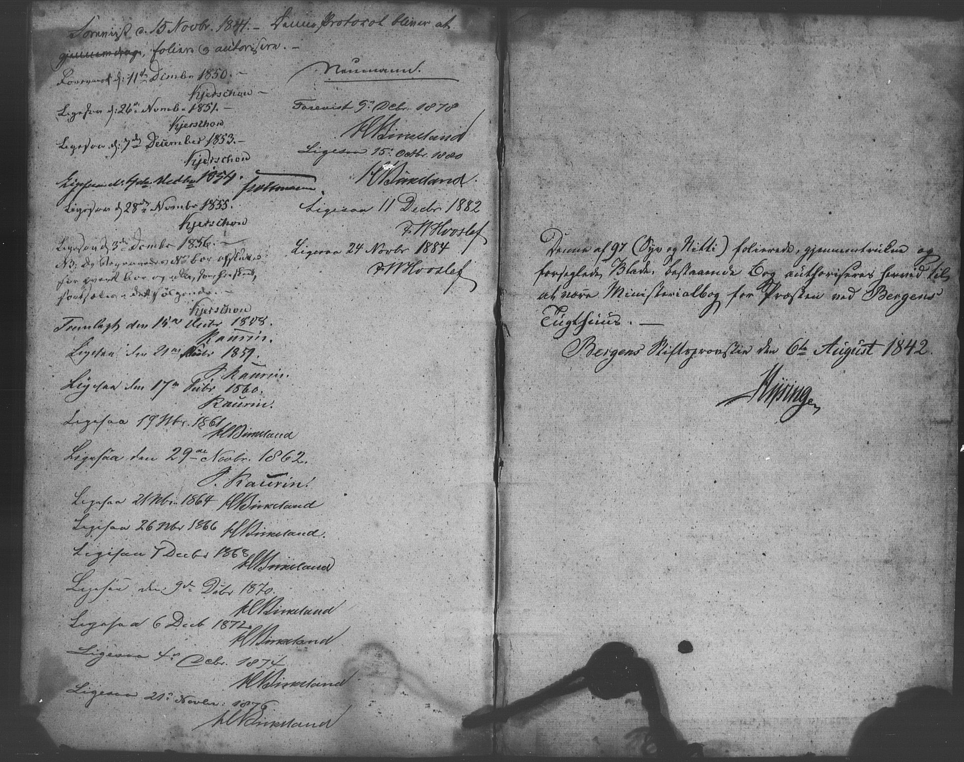 Bergens straffeanstalt, AV/SAB-A-100323: Parish register (official) no. A 1, 1841-1884