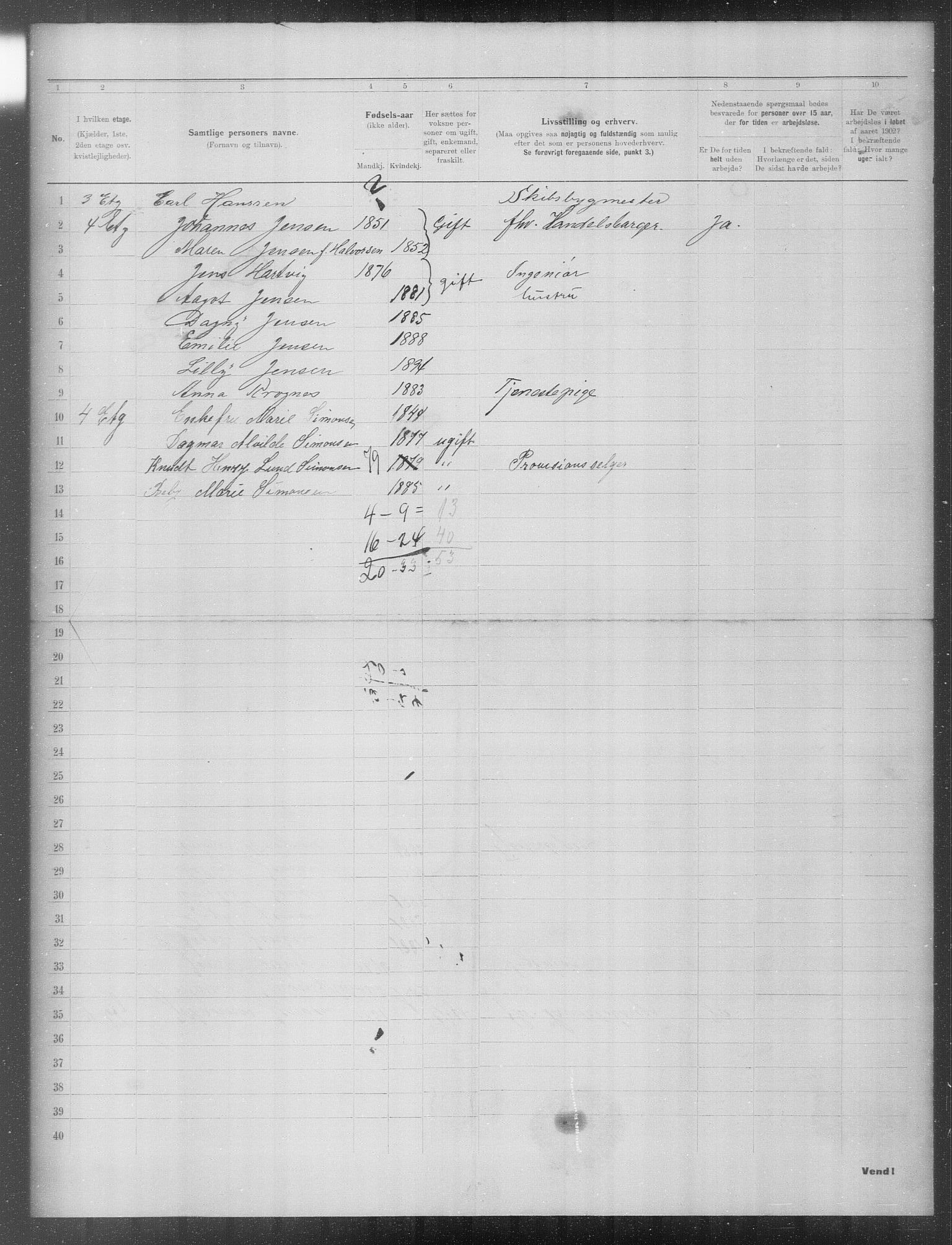 OBA, Municipal Census 1902 for Kristiania, 1902, p. 23520