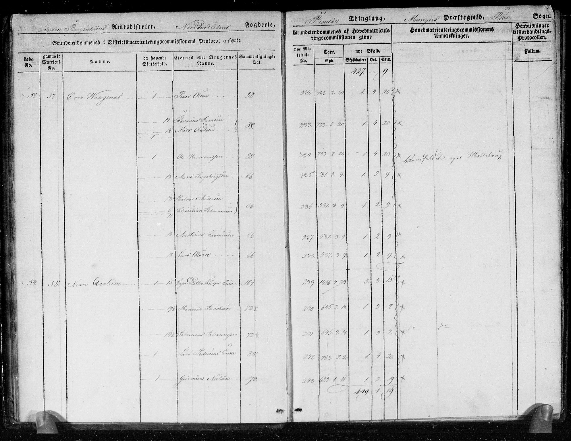 Hovedmatrikkelkommisjonen, AV/RA-S-1529, 1824
