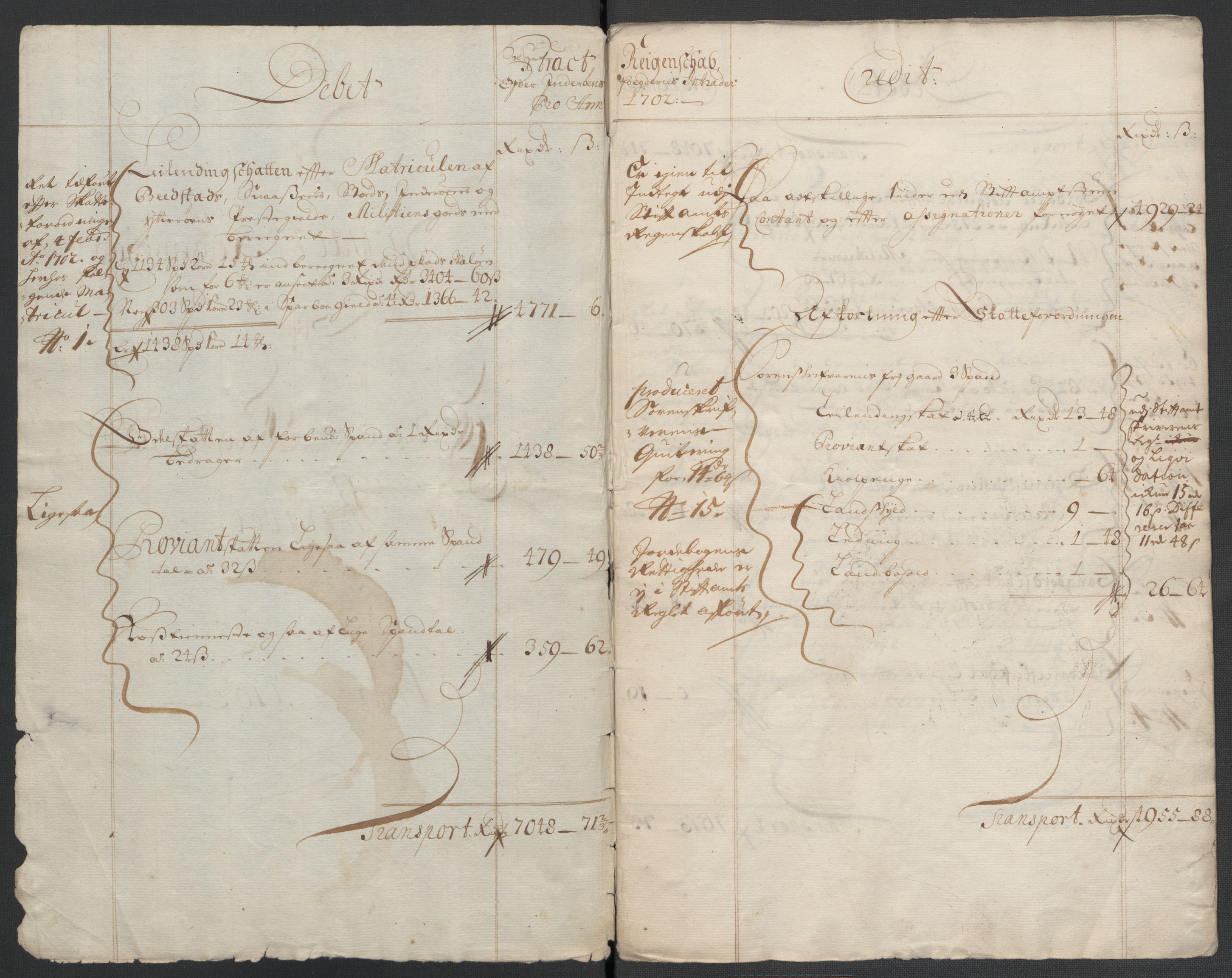Rentekammeret inntil 1814, Reviderte regnskaper, Fogderegnskap, RA/EA-4092/R63/L4312: Fogderegnskap Inderøy, 1701-1702, p. 188