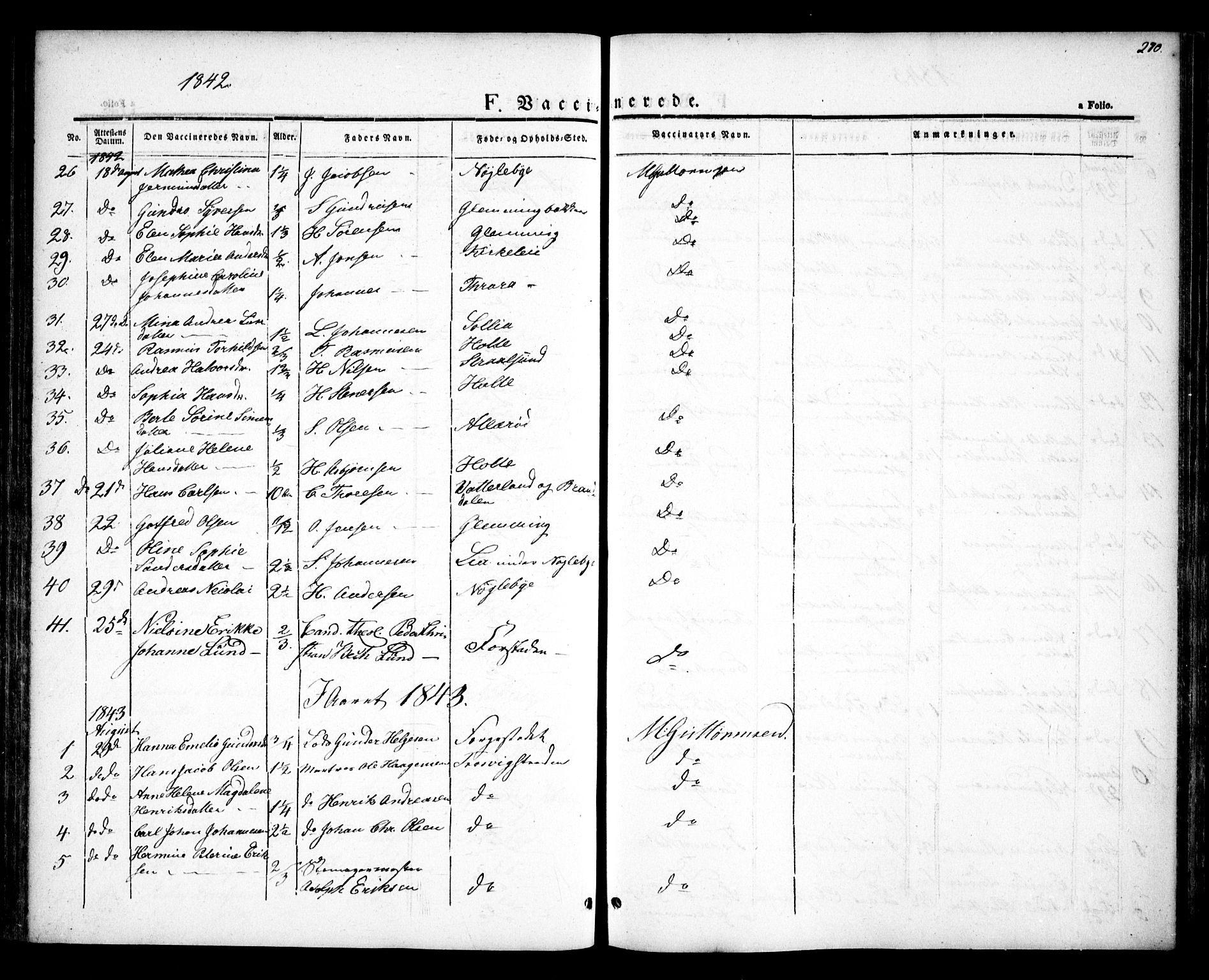 Glemmen prestekontor Kirkebøker, AV/SAO-A-10908/F/Fa/L0005: Parish register (official) no. 5, 1838-1852, p. 270