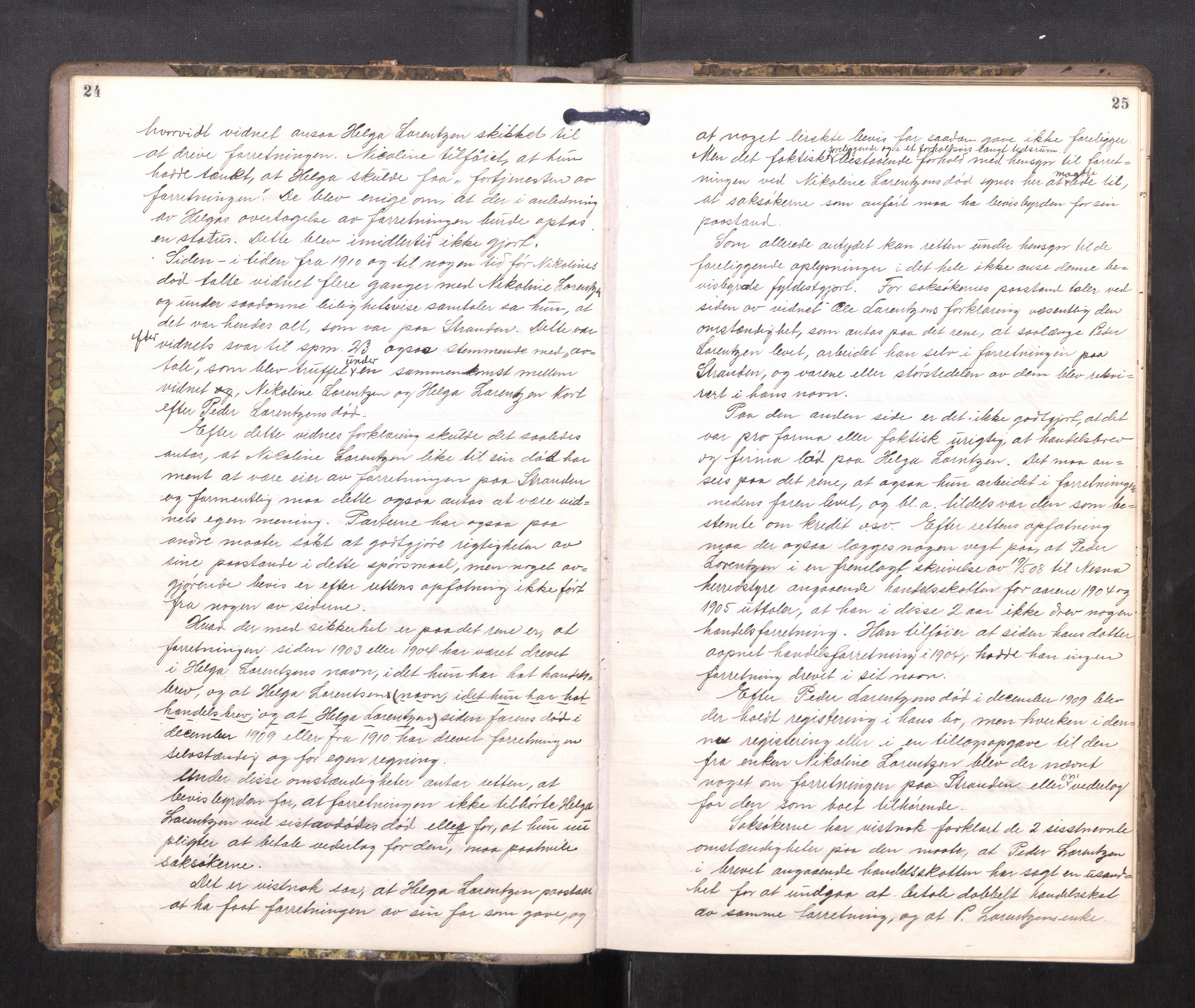 Rana sorenskriveri , AV/SAT-A-1108/1/3/3B/L0011: Skiftebehandlingsprotokoll, 1918-1922, p. 24-25