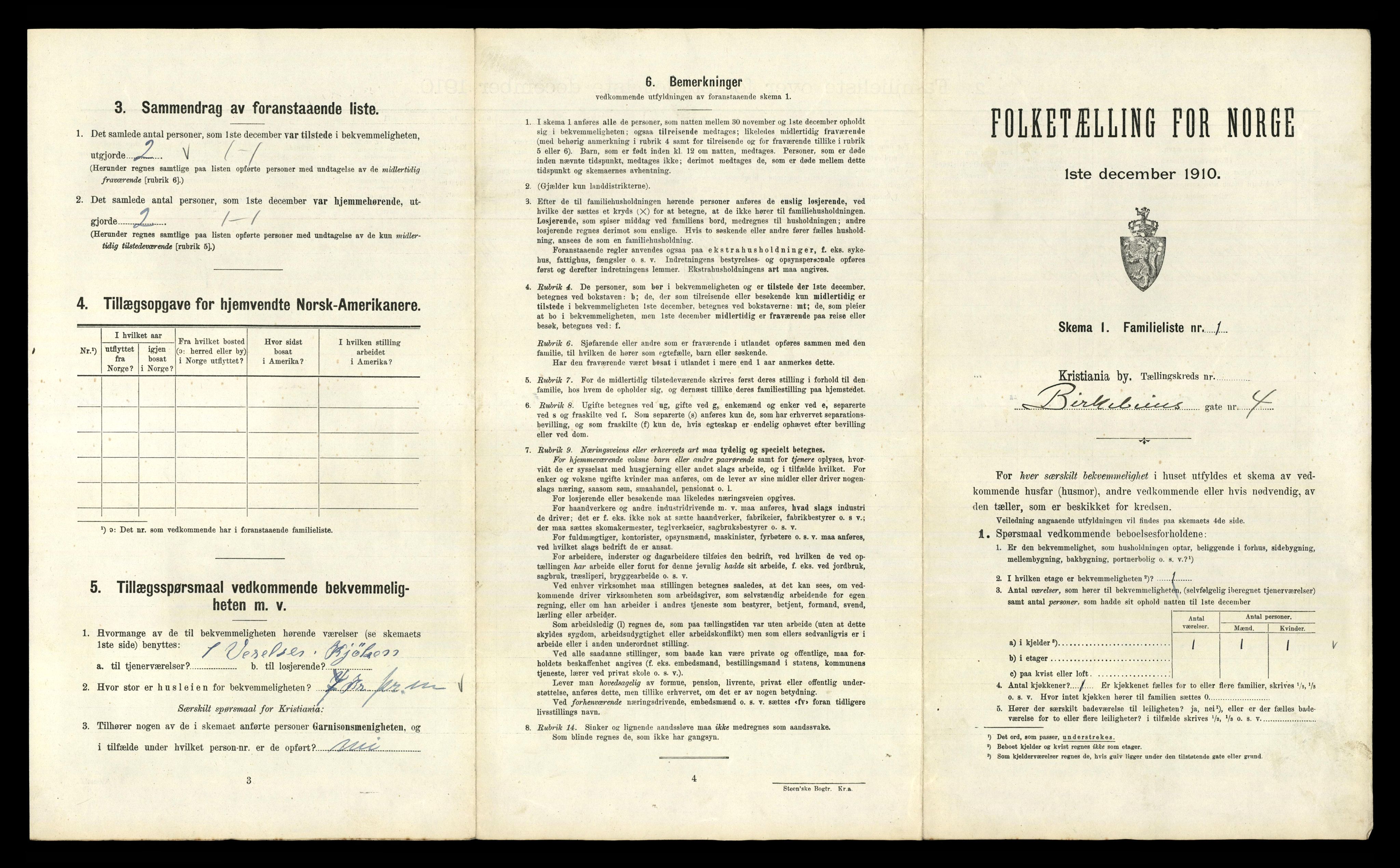 RA, 1910 census for Kristiania, 1910, p. 5783