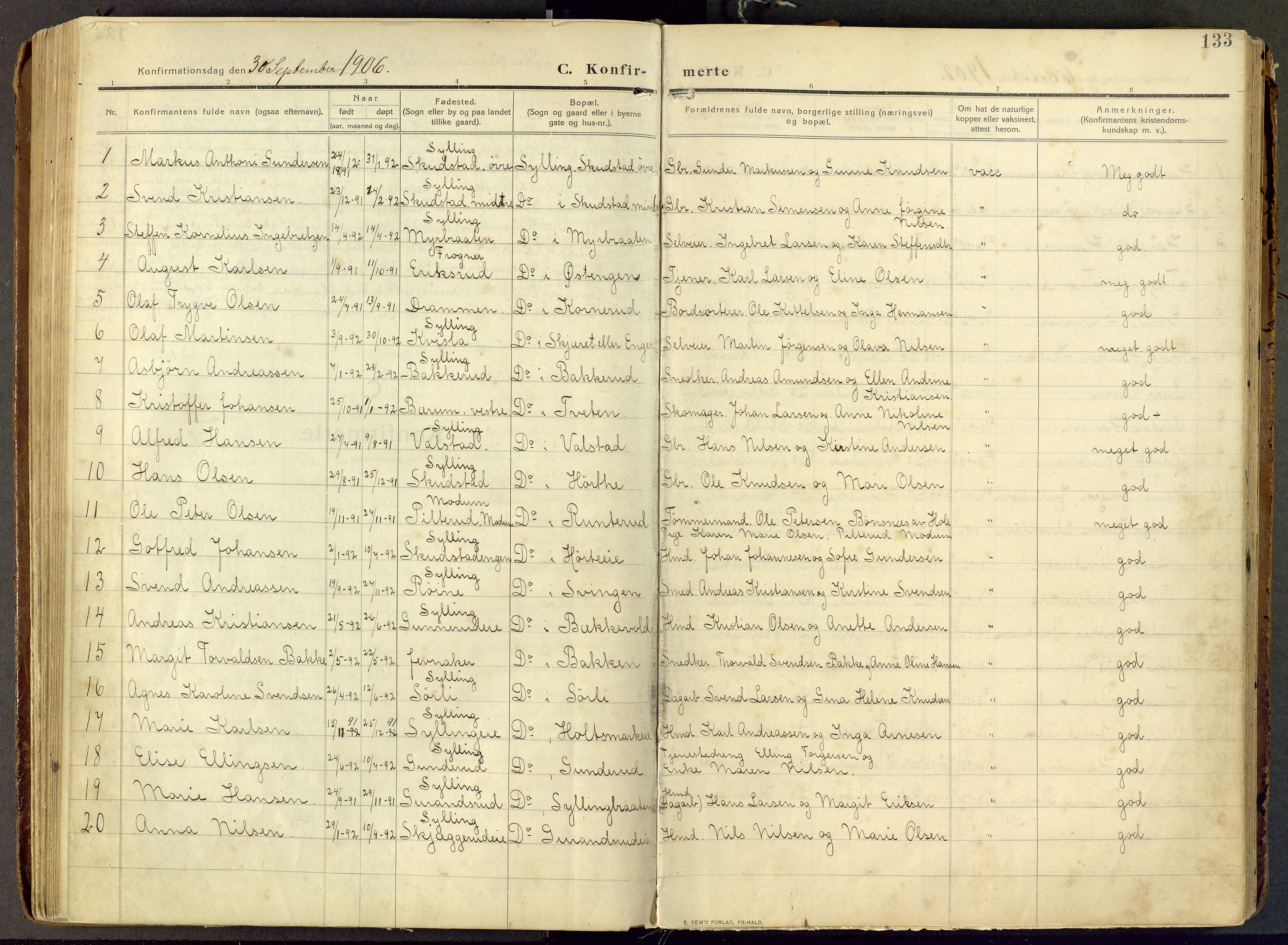 Parish register (official) no. III 1, 1910-1936, p. 133