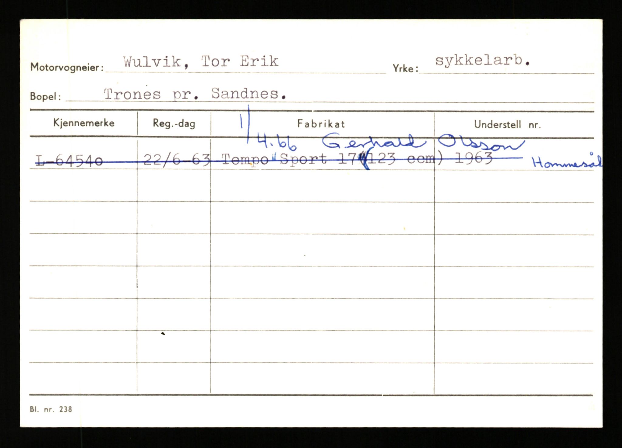 Stavanger trafikkstasjon, AV/SAST-A-101942/0/H/L0043: Viste - Øksendal, 1930-1971, p. 857