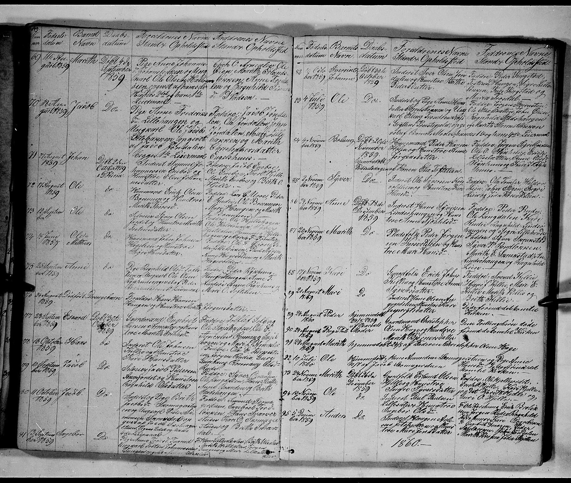 Lesja prestekontor, SAH/PREST-068/H/Ha/Hab/L0003: Parish register (copy) no. 3, 1842-1862, p. 149-150
