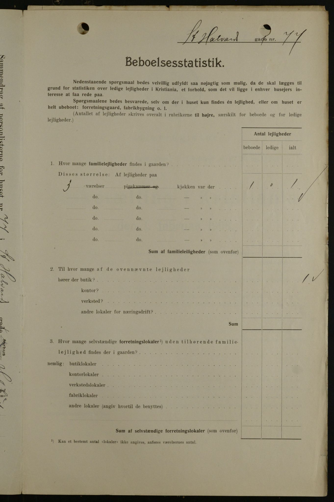 OBA, Municipal Census 1908 for Kristiania, 1908, p. 79224