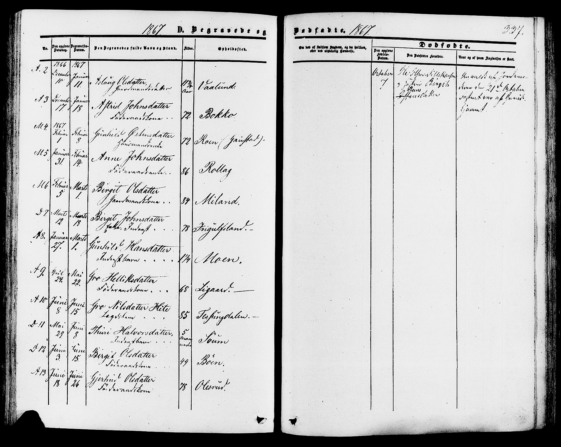 Tinn kirkebøker, SAKO/A-308/F/Fa/L0006: Parish register (official) no. I 6, 1857-1878, p. 337
