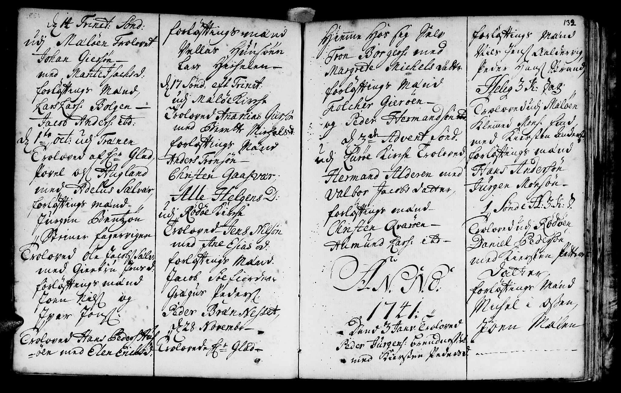 Ministerialprotokoller, klokkerbøker og fødselsregistre - Nordland, SAT/A-1459/841/L0586: Parish register (official) no. 841A01, 1739-1750, p. 132