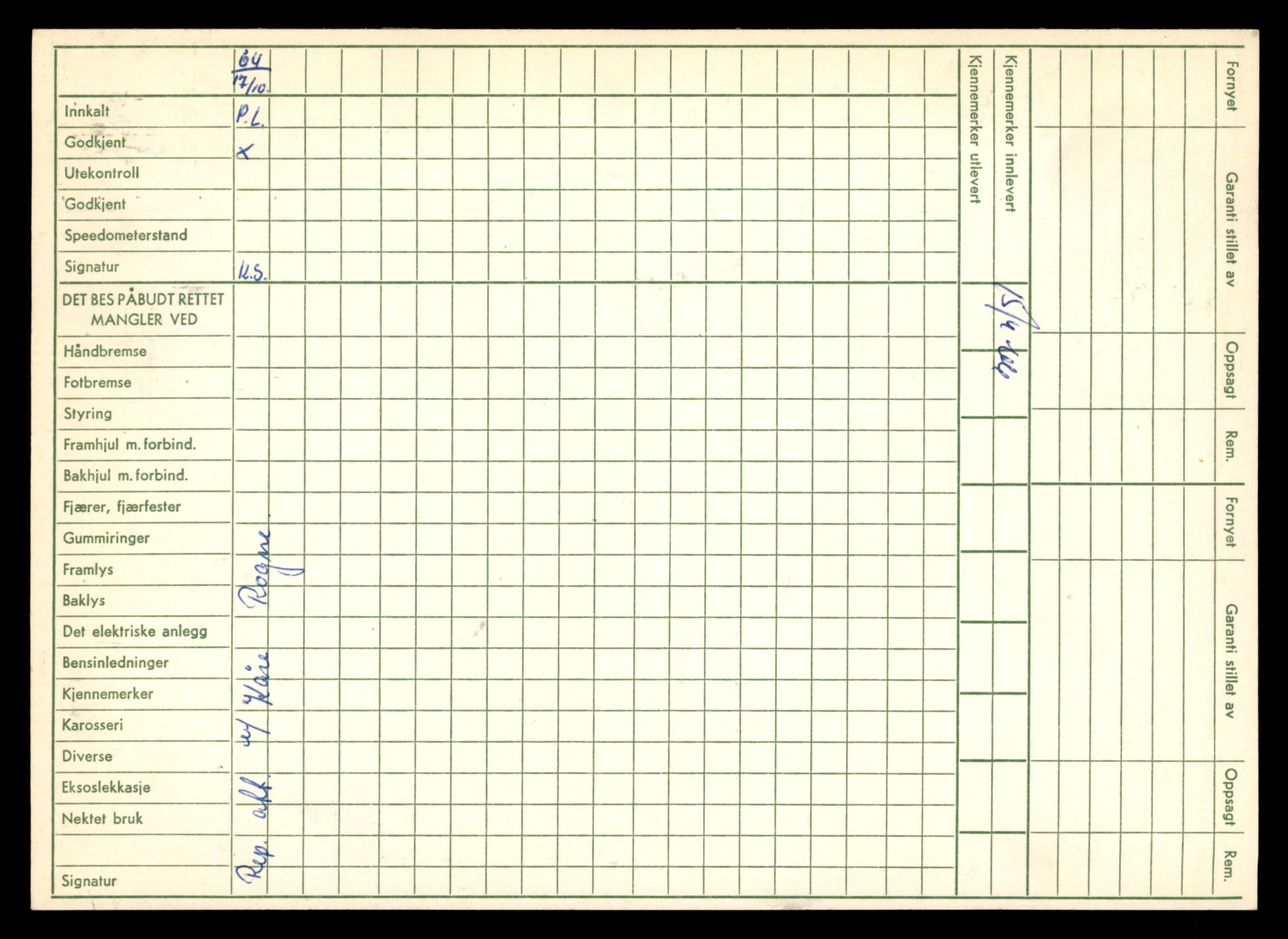 Møre og Romsdal vegkontor - Ålesund trafikkstasjon, SAT/A-4099/F/Fe/L0012: Registreringskort for kjøretøy T 1290 - T 1450, 1927-1998, p. 498