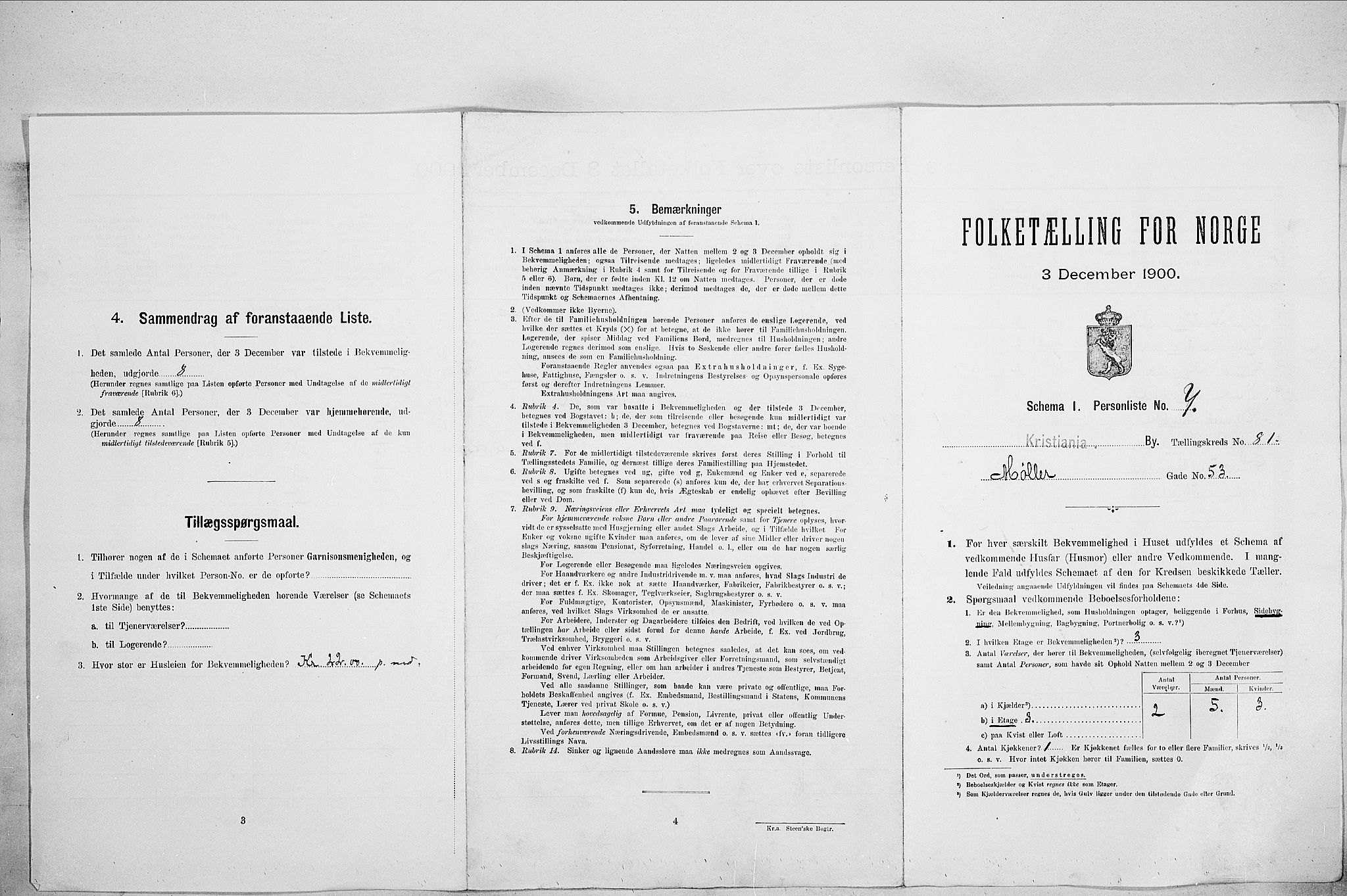 SAO, 1900 census for Kristiania, 1900, p. 62435