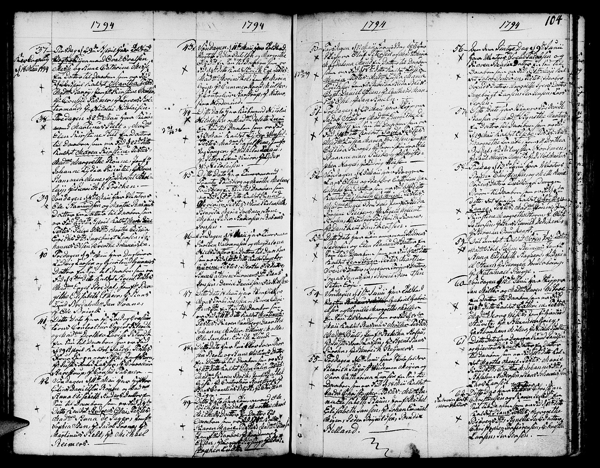 Nykirken Sokneprestembete, SAB/A-77101/H/Haa/L0005: Parish register (official) no. A 5, 1775-1808, p. 104