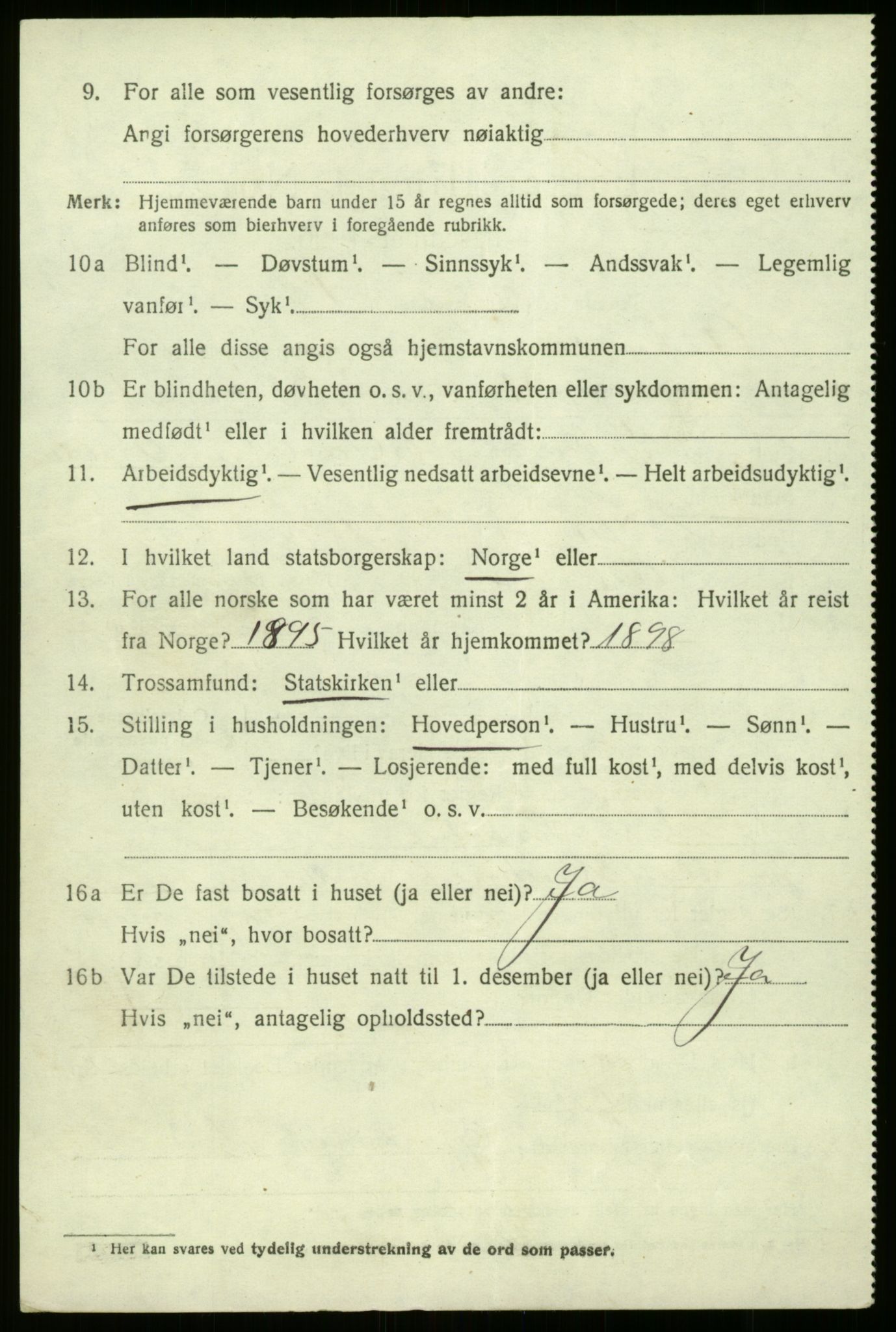 SAB, 1920 census for Askvoll, 1920, p. 4335