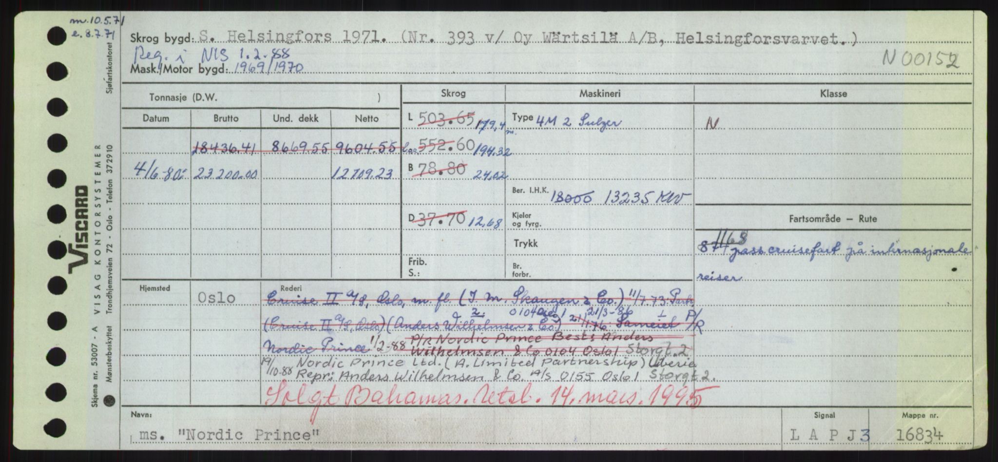 Sjøfartsdirektoratet med forløpere, Skipsmålingen, RA/S-1627/H/Hd/L0026: Fartøy, N-Norhol, p. 483