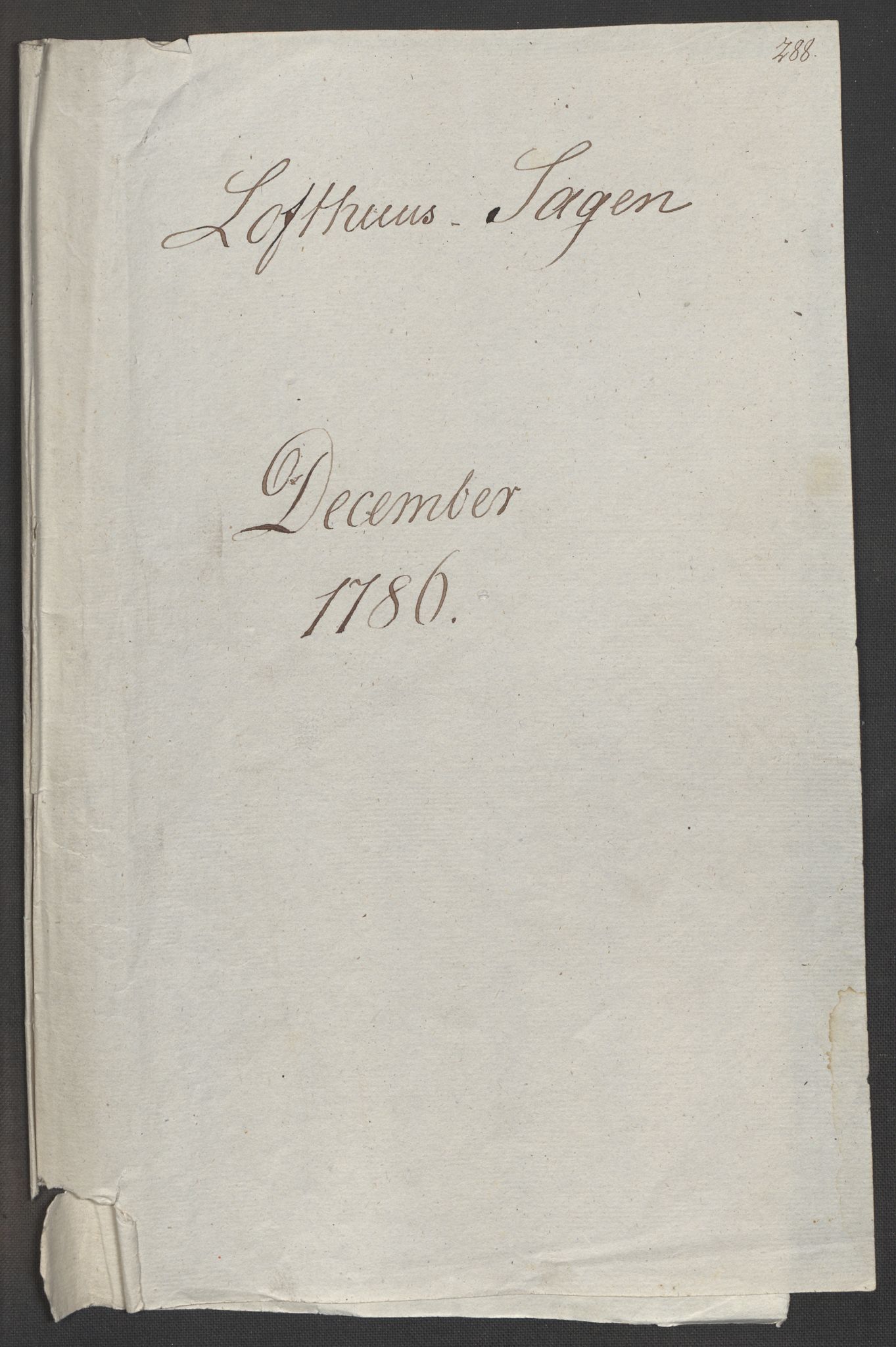 Danske Kanselli, Skapsaker, RA/EA-4061/F/L0095: Skap 16, pakke 7 I, 1785-1786, p. 166
