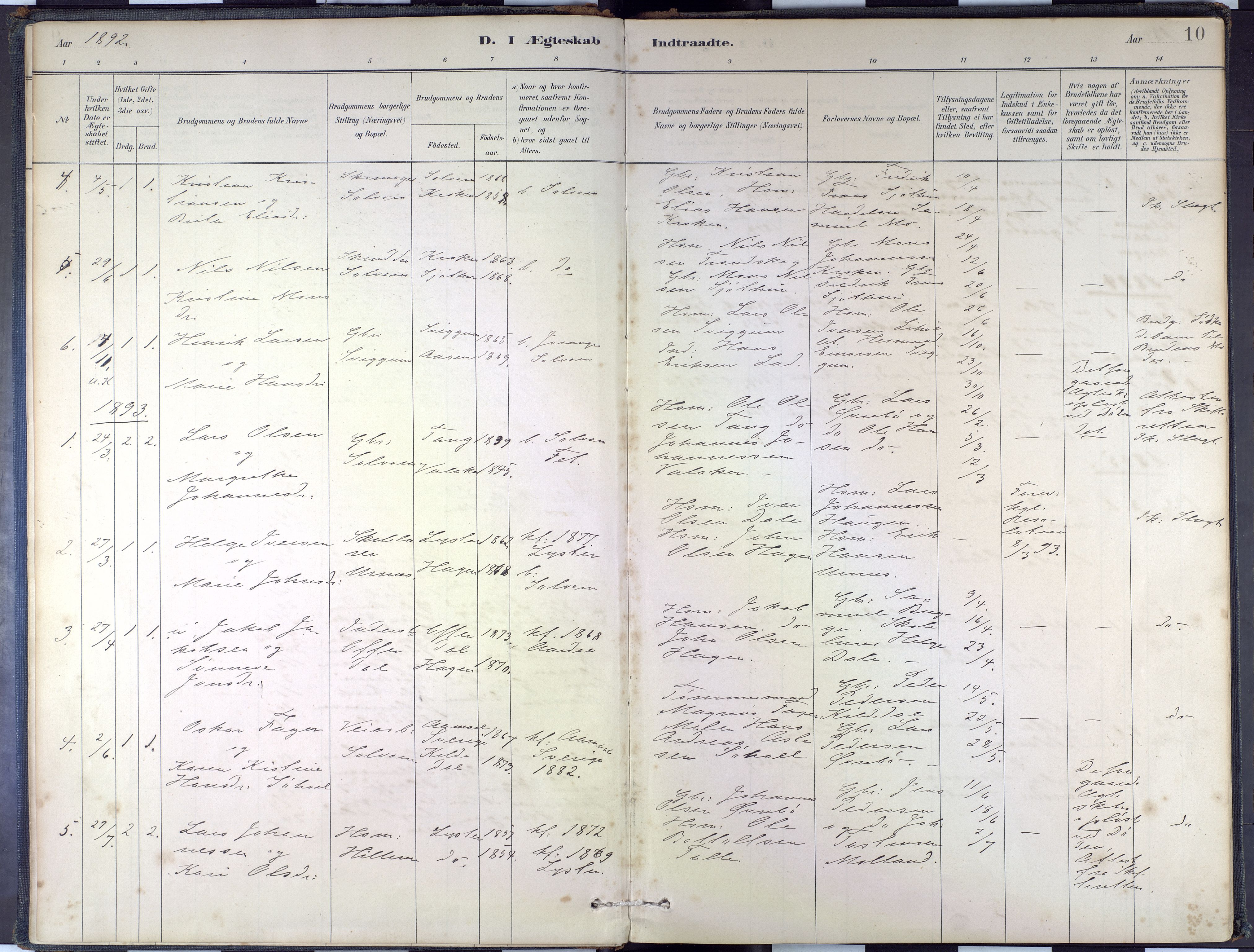 Hafslo sokneprestembete, SAB/A-80301/H/Haa/Haac/L0003: Parish register (official) no. C 3, 1881-2004, p. 10