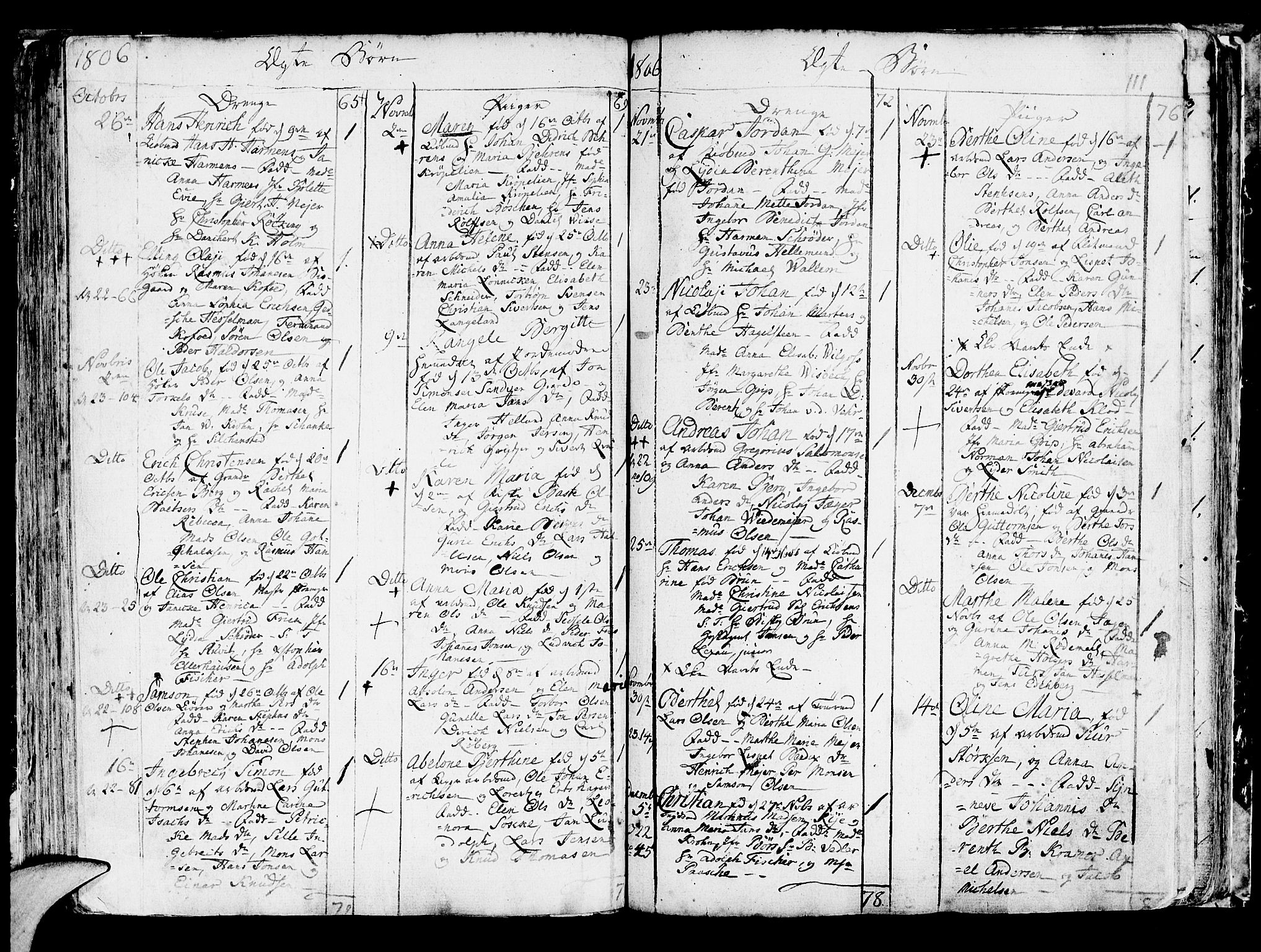 Korskirken sokneprestembete, SAB/A-76101/H/Haa/L0006: Parish register (official) no. A 6, 1790-1820, p. 111