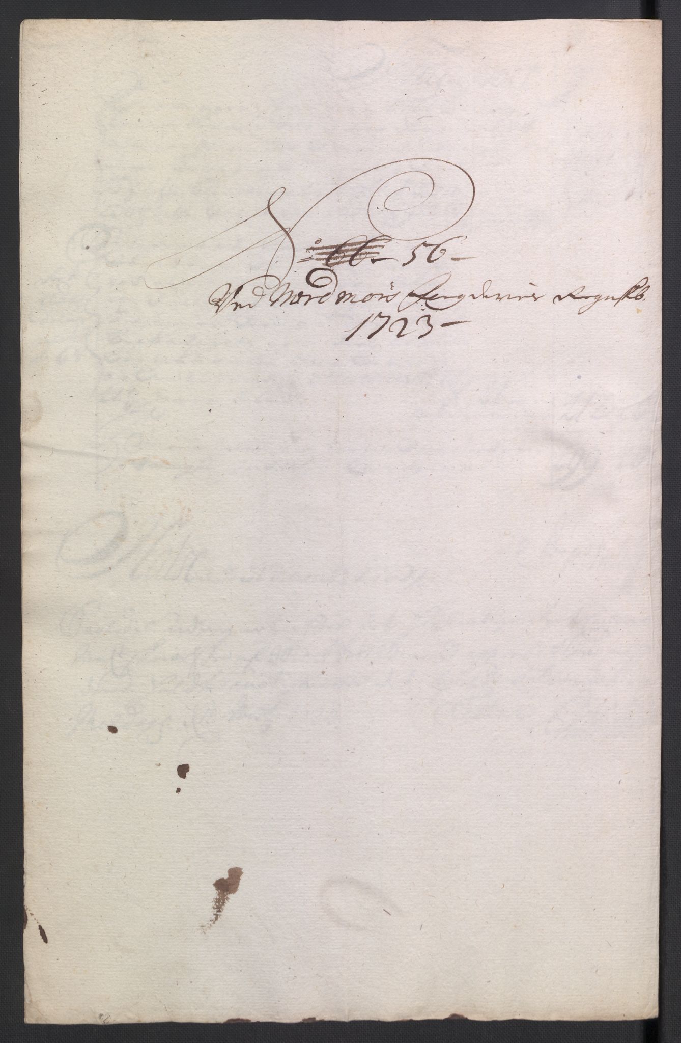 Rentekammeret inntil 1814, Reviderte regnskaper, Fogderegnskap, AV/RA-EA-4092/R56/L3756: Fogderegnskap Nordmøre, 1723, p. 317