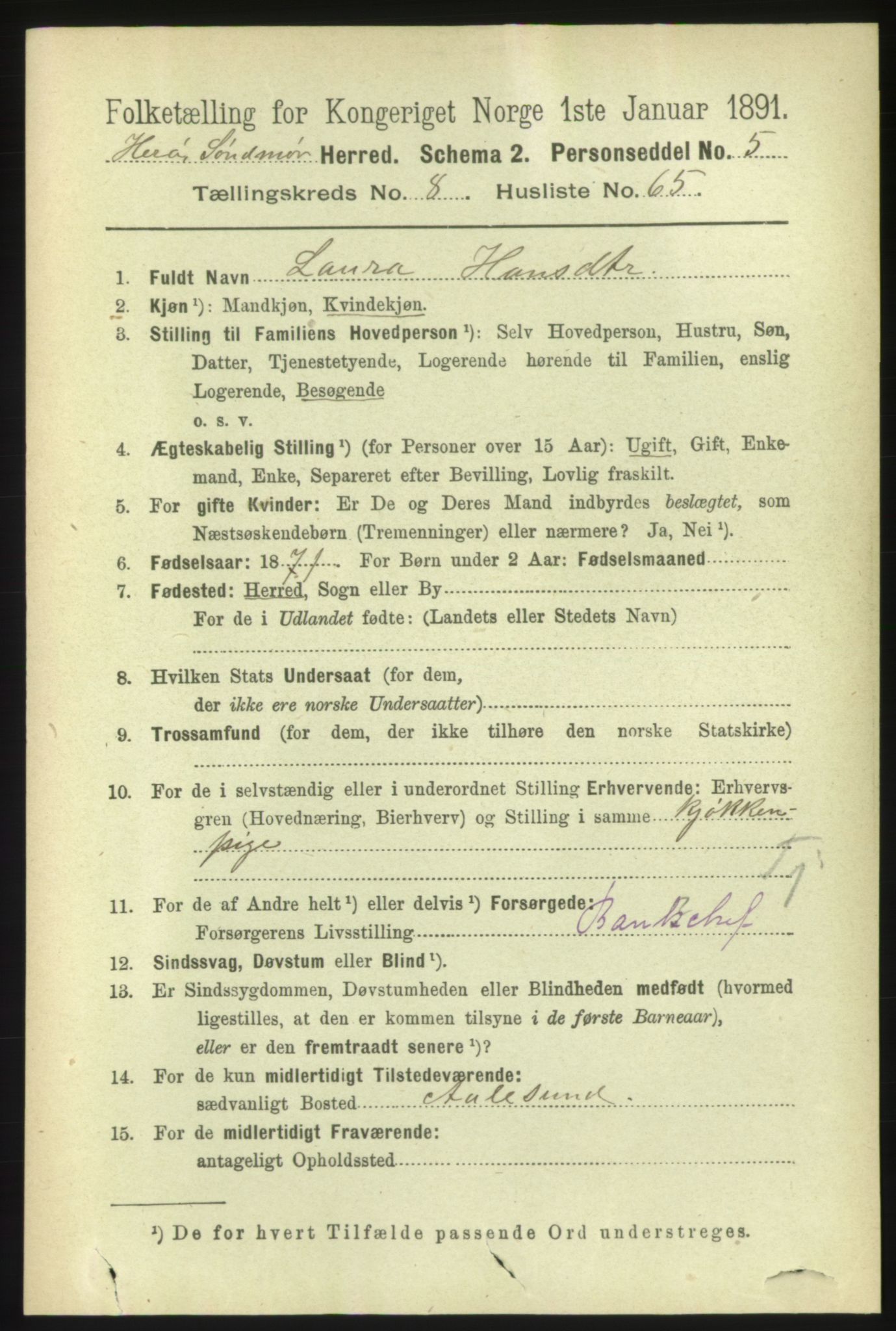 RA, 1891 census for 1515 Herøy, 1891, p. 3601