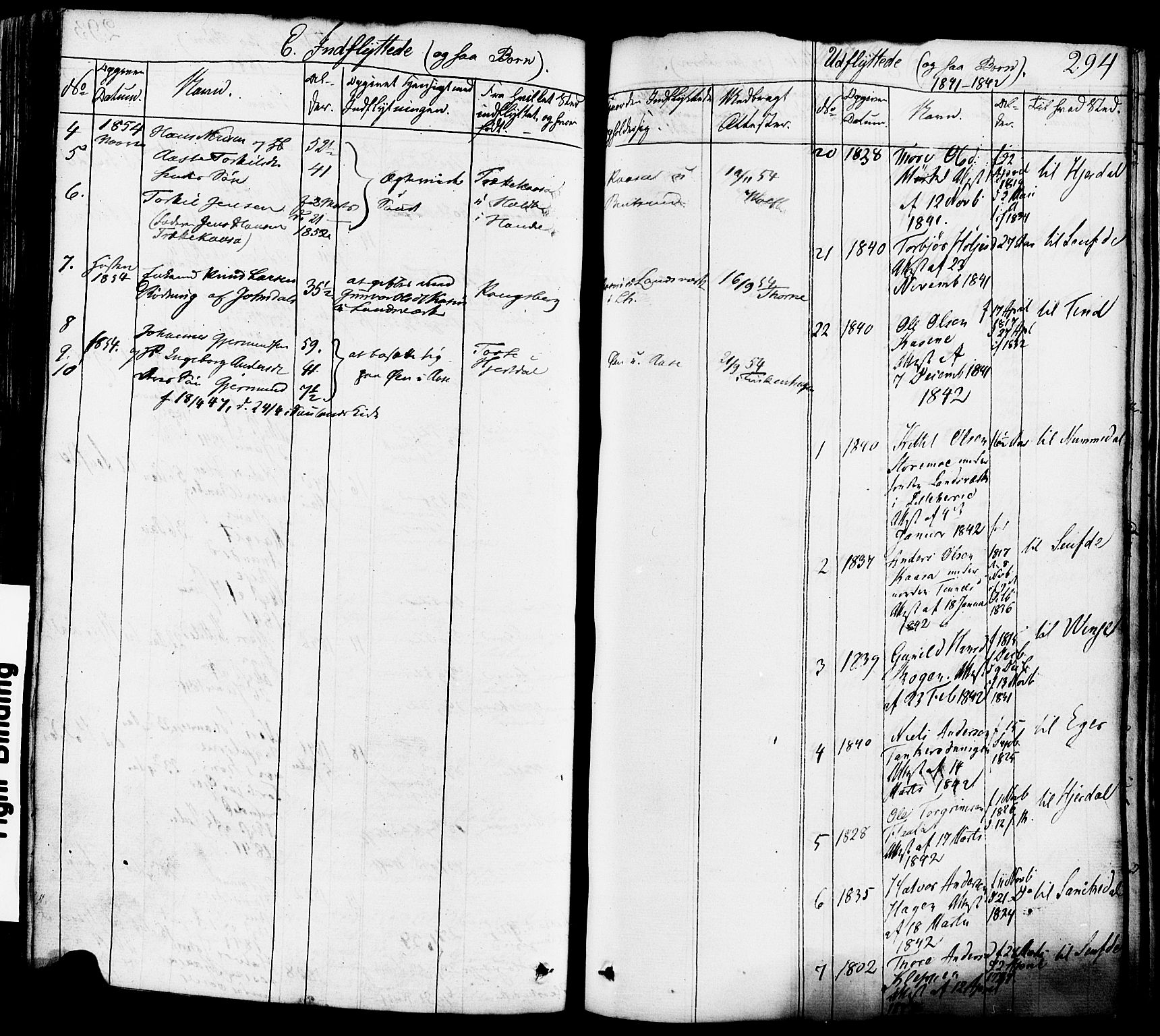 Heddal kirkebøker, AV/SAKO-A-268/F/Fa/L0006: Parish register (official) no. I 6, 1837-1854, p. 294