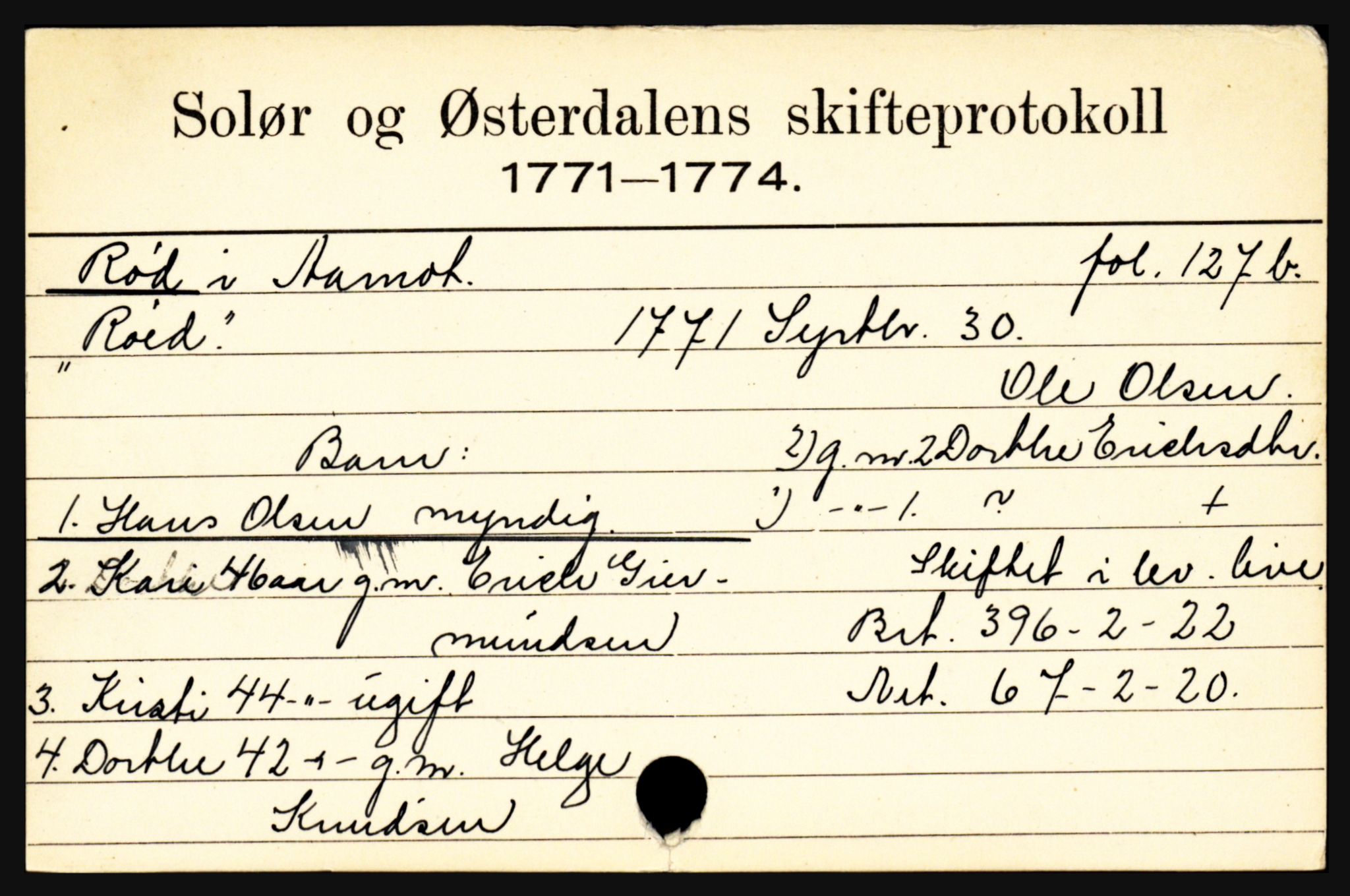 Solør og Østerdalen sorenskriveri, SAH/TING-024/J, 1716-1774, p. 4909