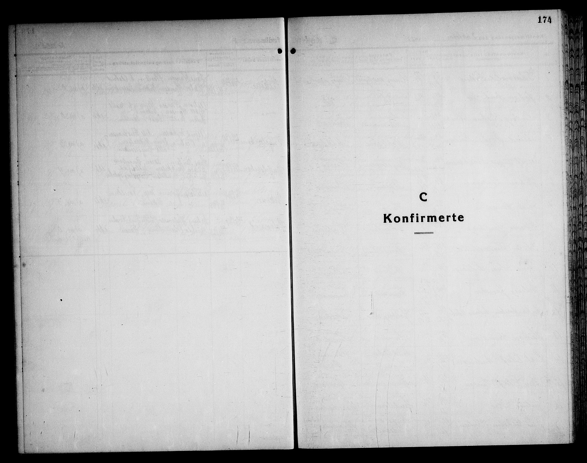 Onsøy prestekontor Kirkebøker, SAO/A-10914/G/Ga/L0005: Parish register (copy) no. I 5, 1927-1948, p. 174