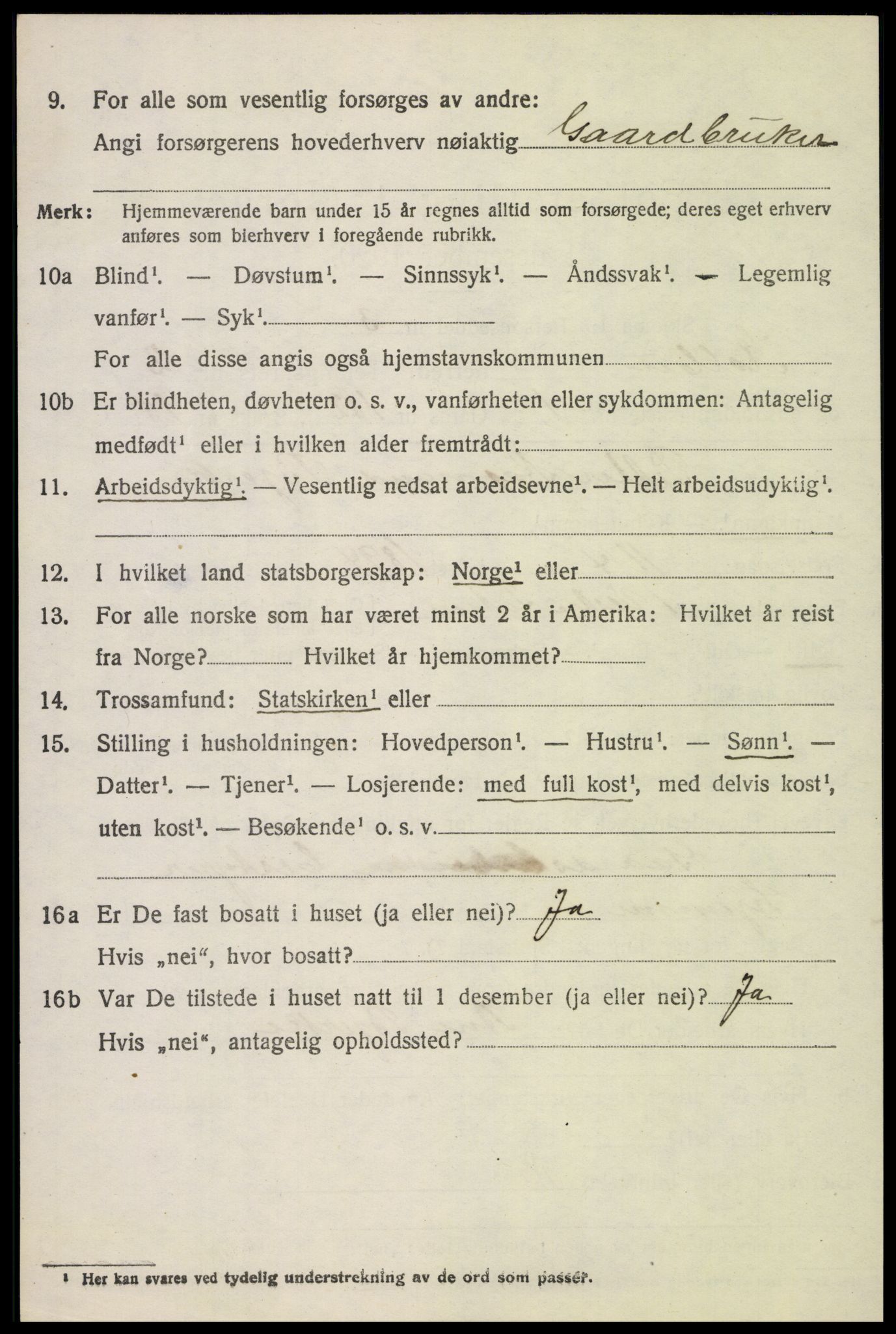 SAH, 1920 census for Kolbu, 1920, p. 1737