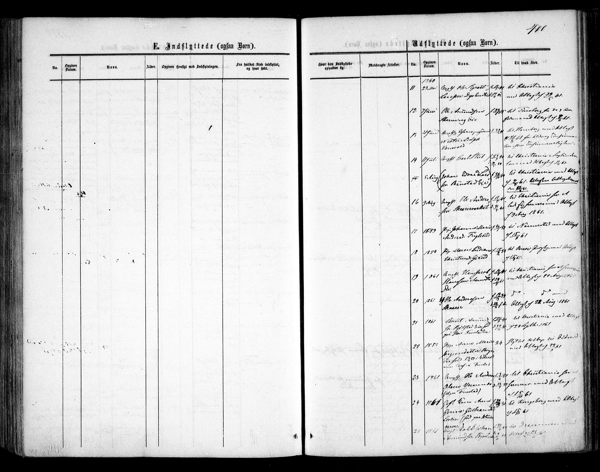 Nes prestekontor Kirkebøker, AV/SAO-A-10410/F/Fa/L0008: Parish register (official) no. I 8, 1859-1874, p. 400