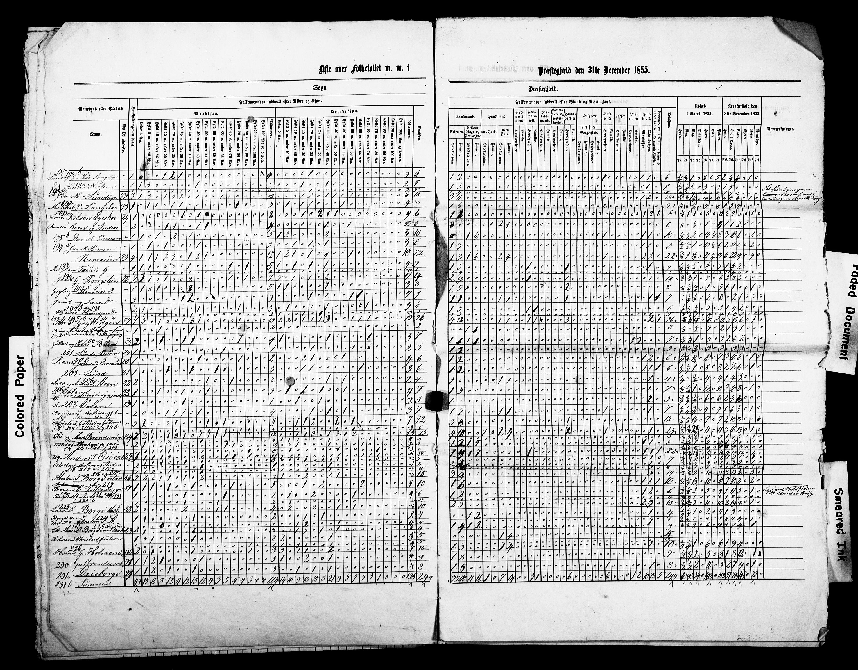 , Census 1855 for Stokke, 1855, p. 20