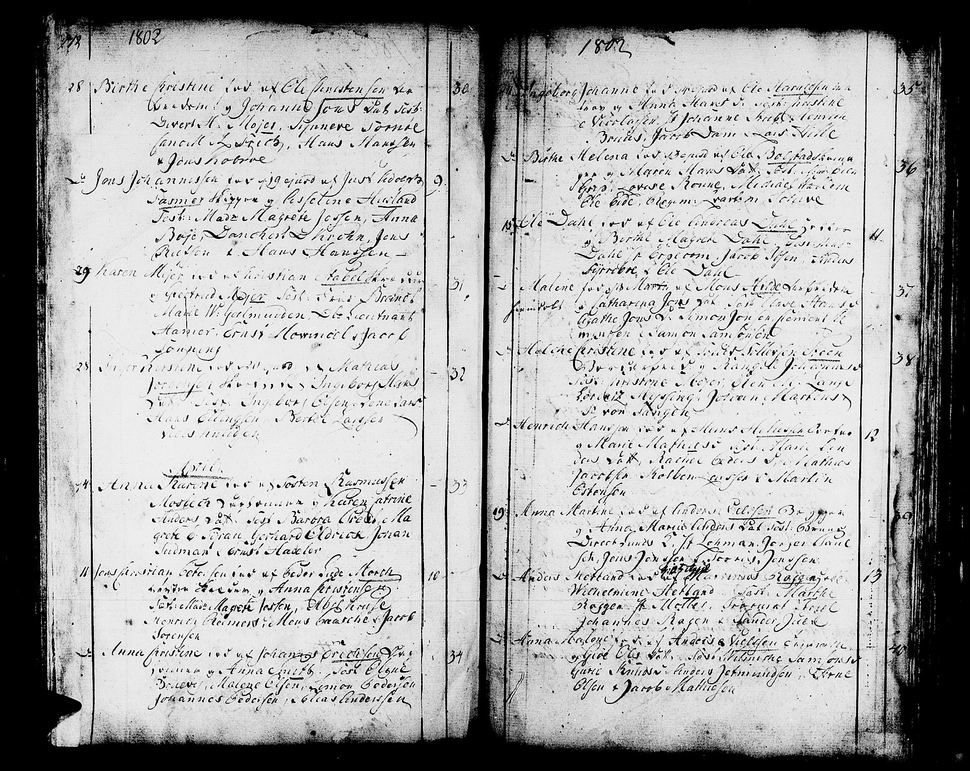 Domkirken sokneprestembete, AV/SAB-A-74801/H/Haa/L0004: Parish register (official) no. A 4, 1763-1820, p. 272-273