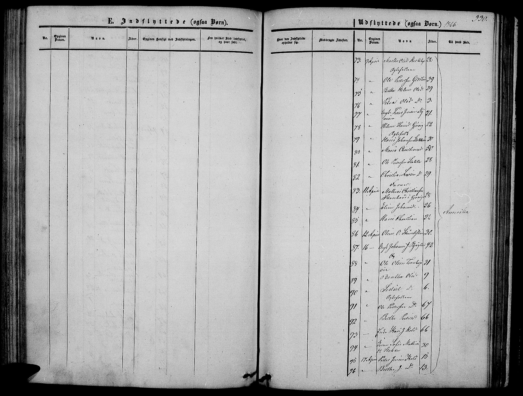 Vardal prestekontor, AV/SAH-PREST-100/H/Ha/Hab/L0005: Parish register (copy) no. 5, 1854-1868, p. 330